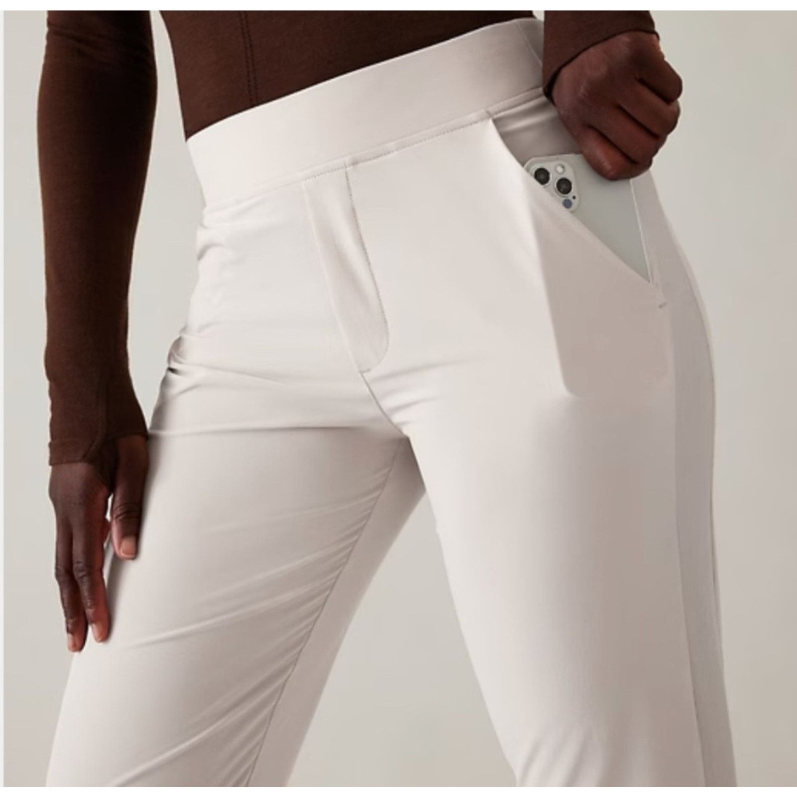 Athleta ATHLETA Brooklyn Mid Rise Ankle Pant Abalone Size 4 Size 27" / US 4 / IT 40 - 2 Thumbnail