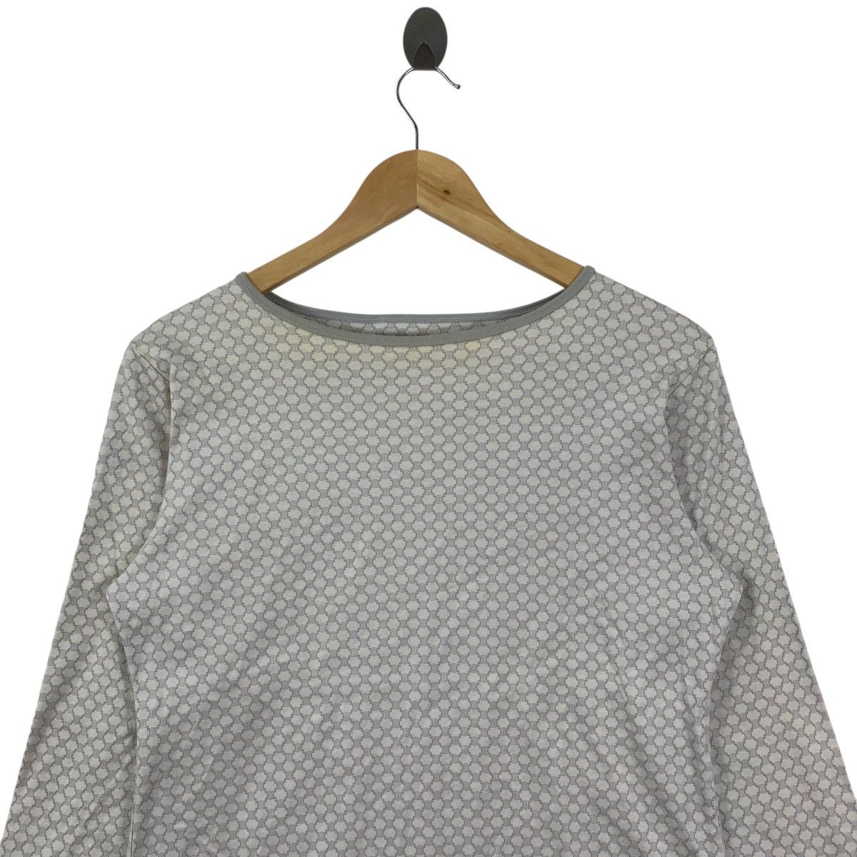 Celine Vintage CELINE MONOGRAM All Over Print Long Sleeve Tshirt Size M / US 6-8 / IT 42-44 - 2 Thumbnail