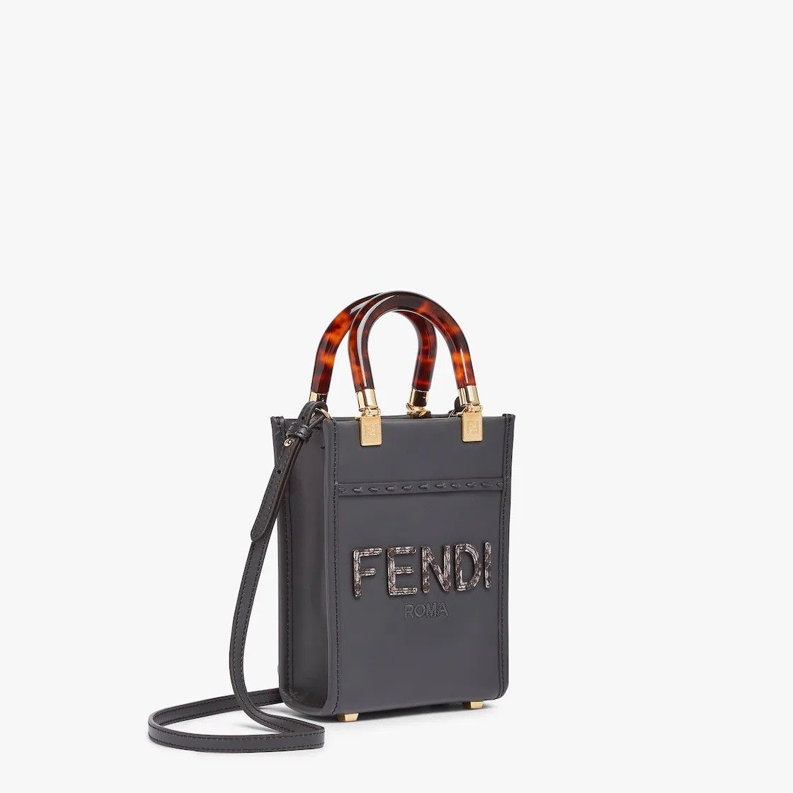 Fendi o1s1wg111224 Size: OS / Mini Sunshine Shopper Bag in Black Size ONE SIZE - 2 Thumbnail