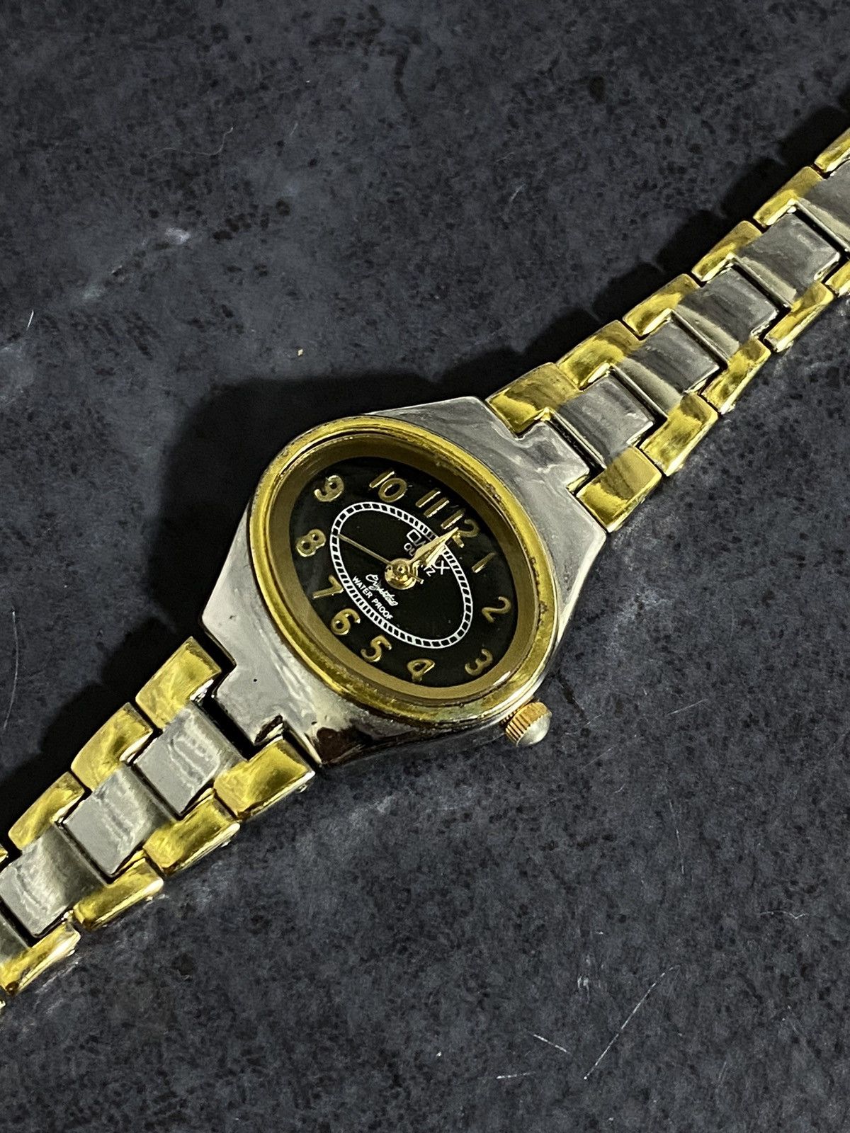 Vintage Omax Unisex Two-Tone Black Dial Watch Japanese Brand Size ONE SIZE - 5 Thumbnail