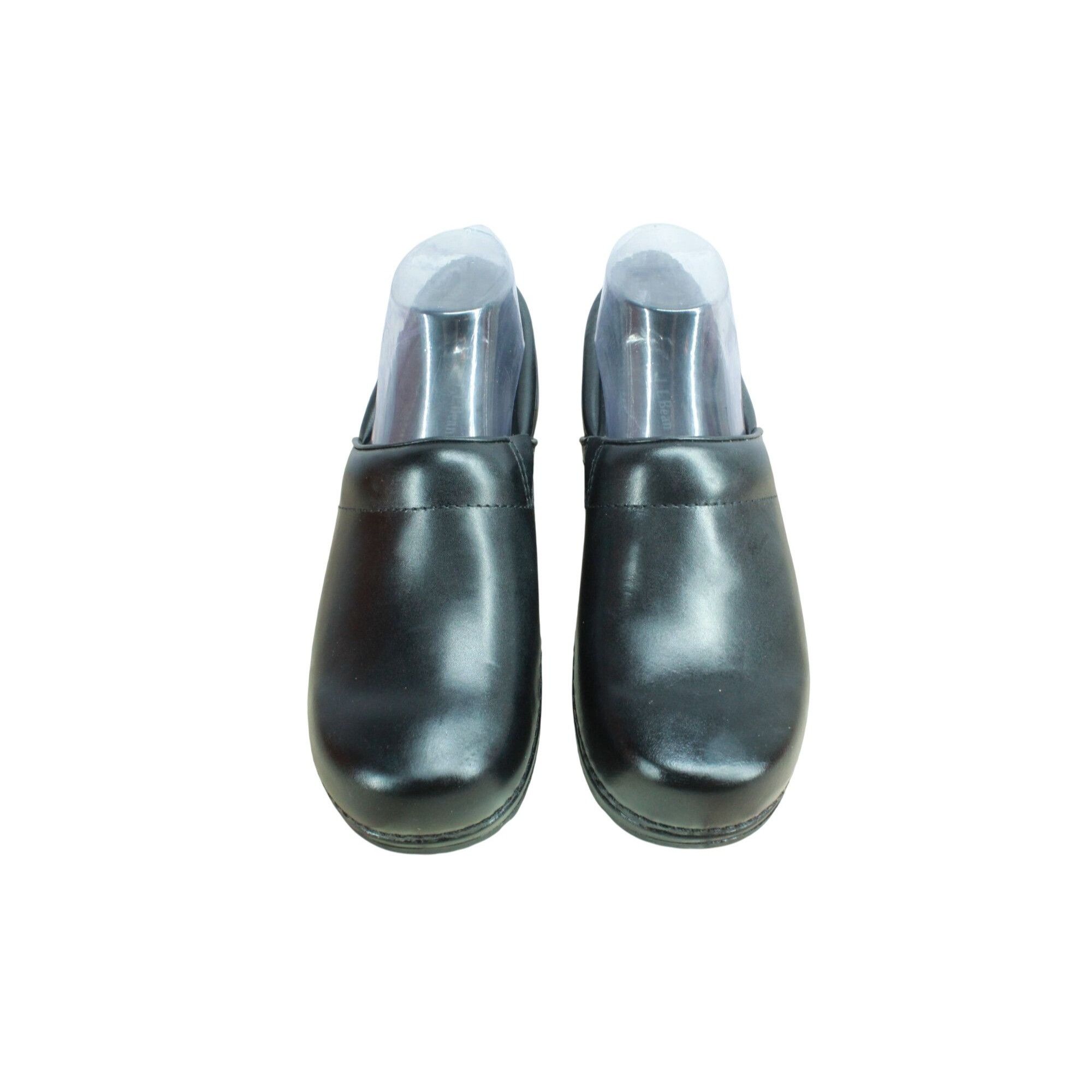 L.L. Bean × Leather LL Bean Women's Classic Black Slip On Nursing Clogs Size US 8.5 / IT 38.5 - 5 Thumbnail
