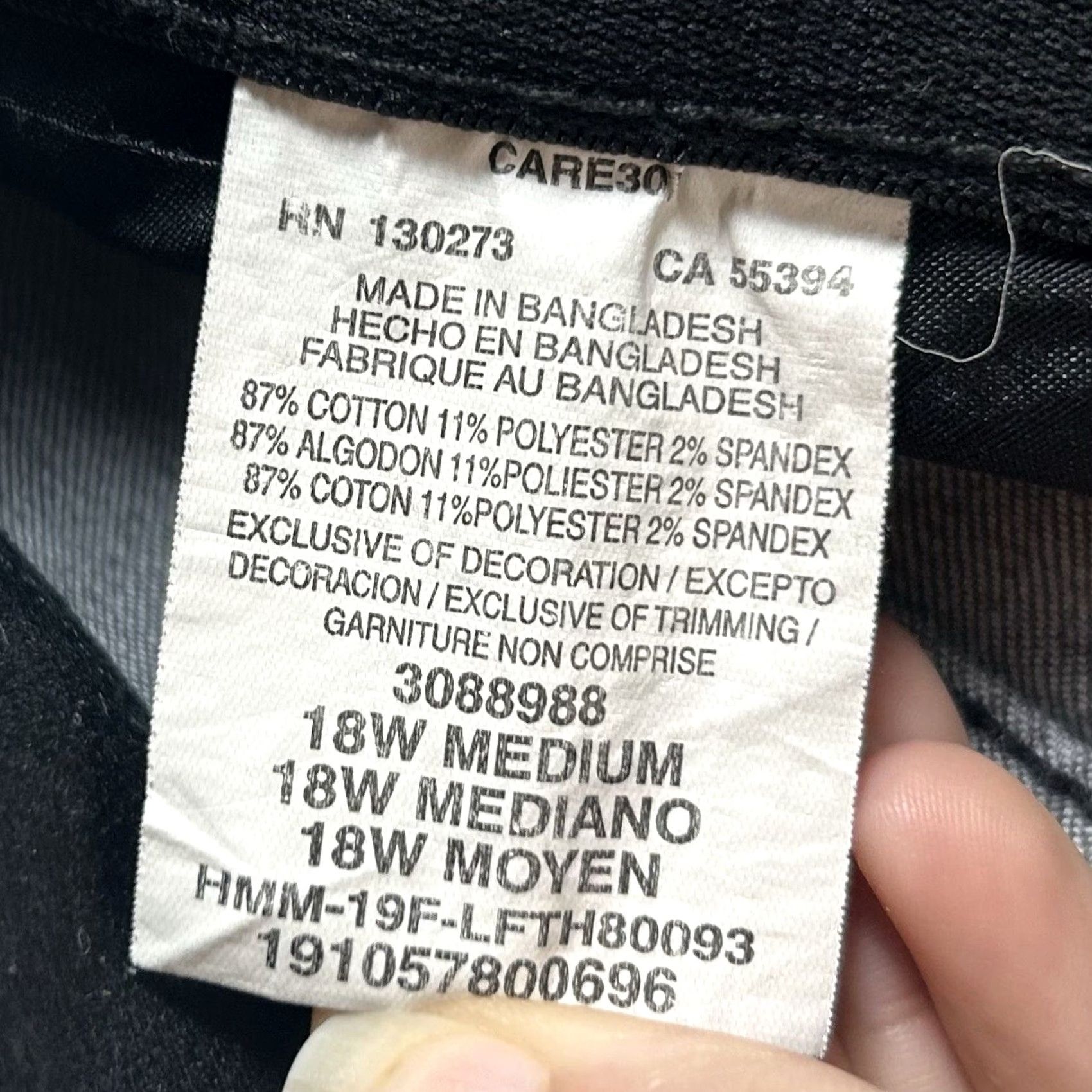 Lee Lee Chino Pants Women's 18W Gray Mid Rise Straight Leg Regular Fit 30in Inseam Size 40" / US 18 - 6 Thumbnail