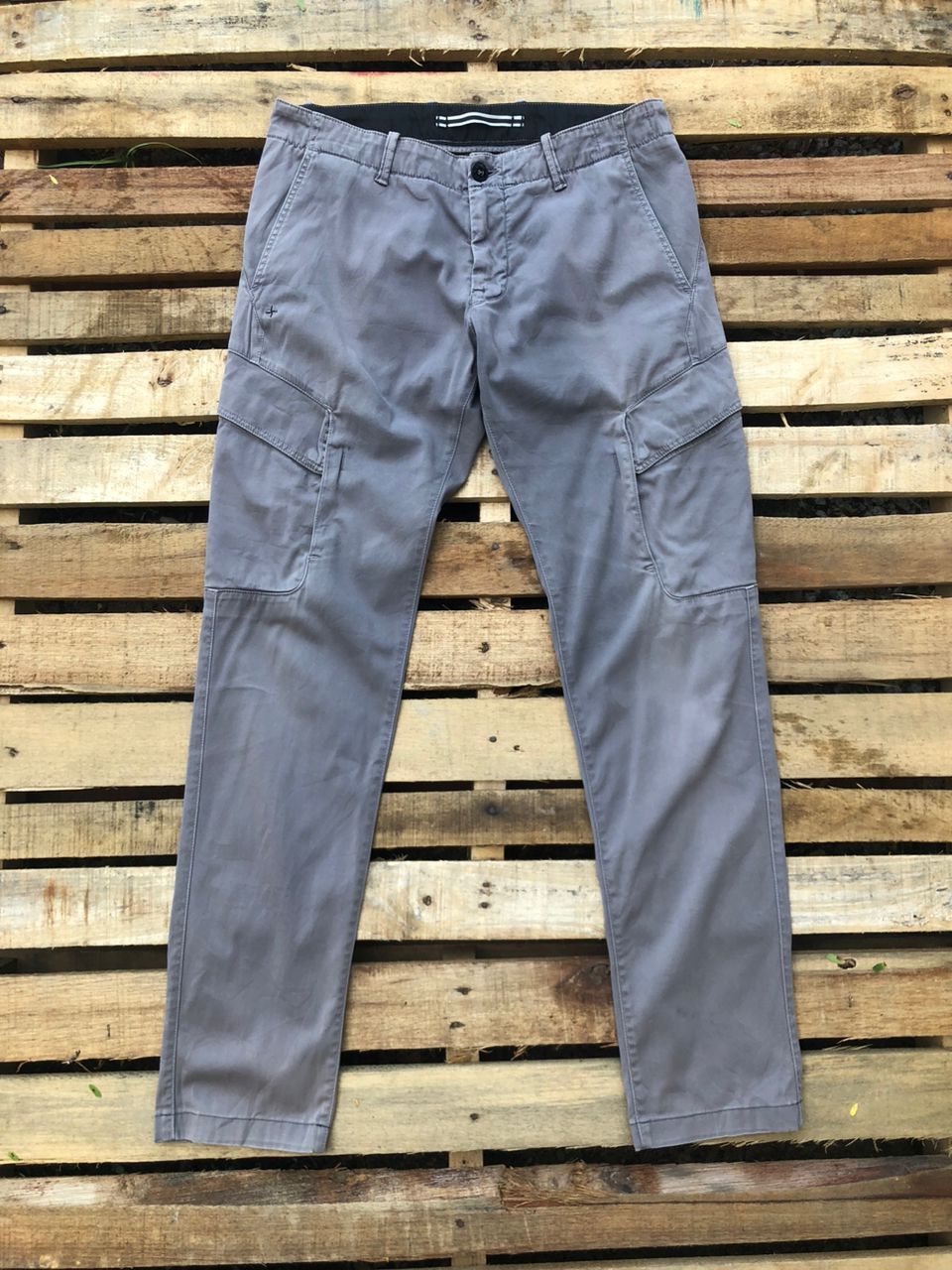Stone Island Stone Island Gray Cargo Trousers Pant Size US 32 / EU 48 - 1 Thumbnail
