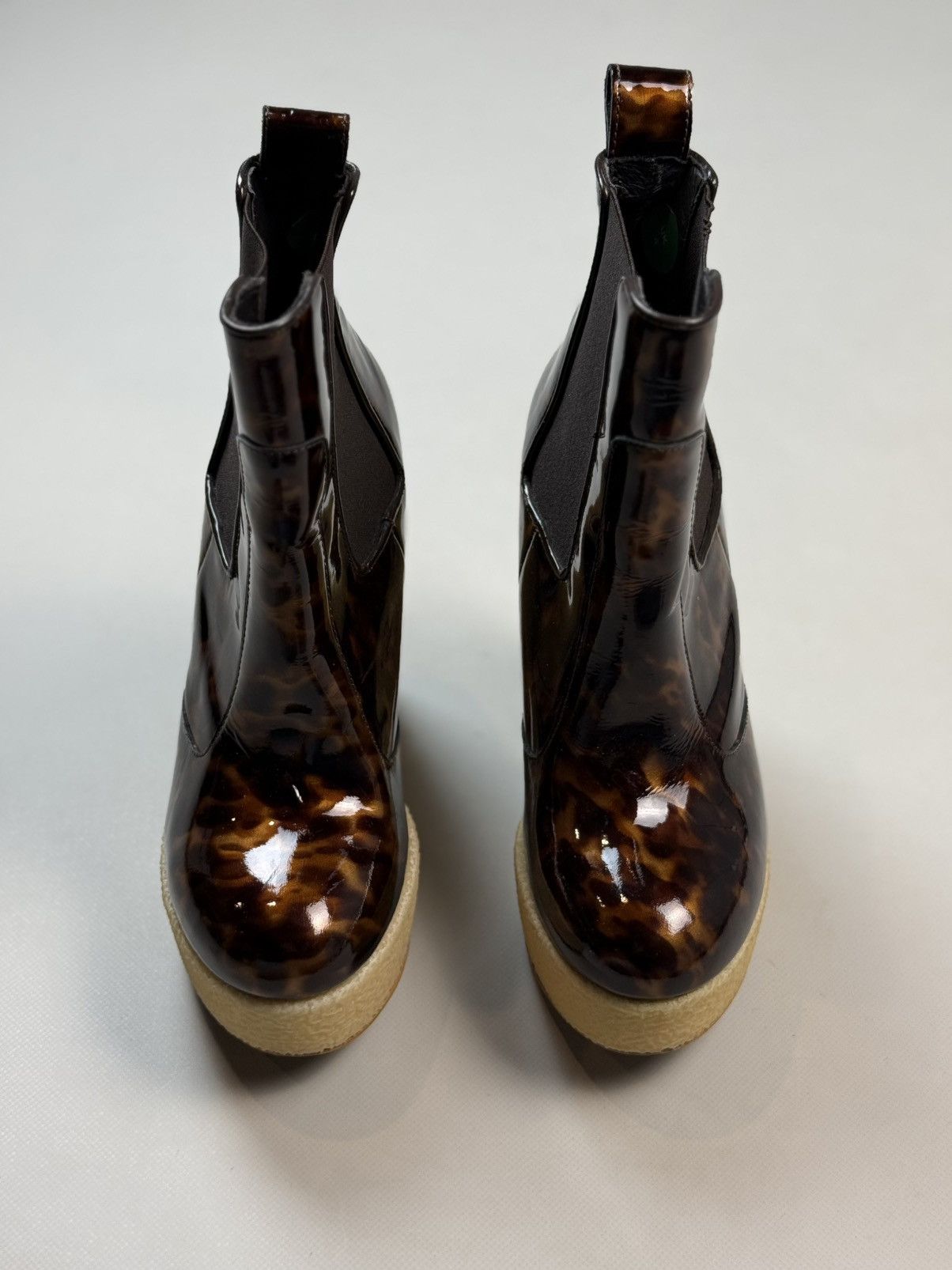 Allsaints Blaise Chelsea Leopard Pattern Platform Heels Boots Size US 6 / IT 36 - 7 Thumbnail