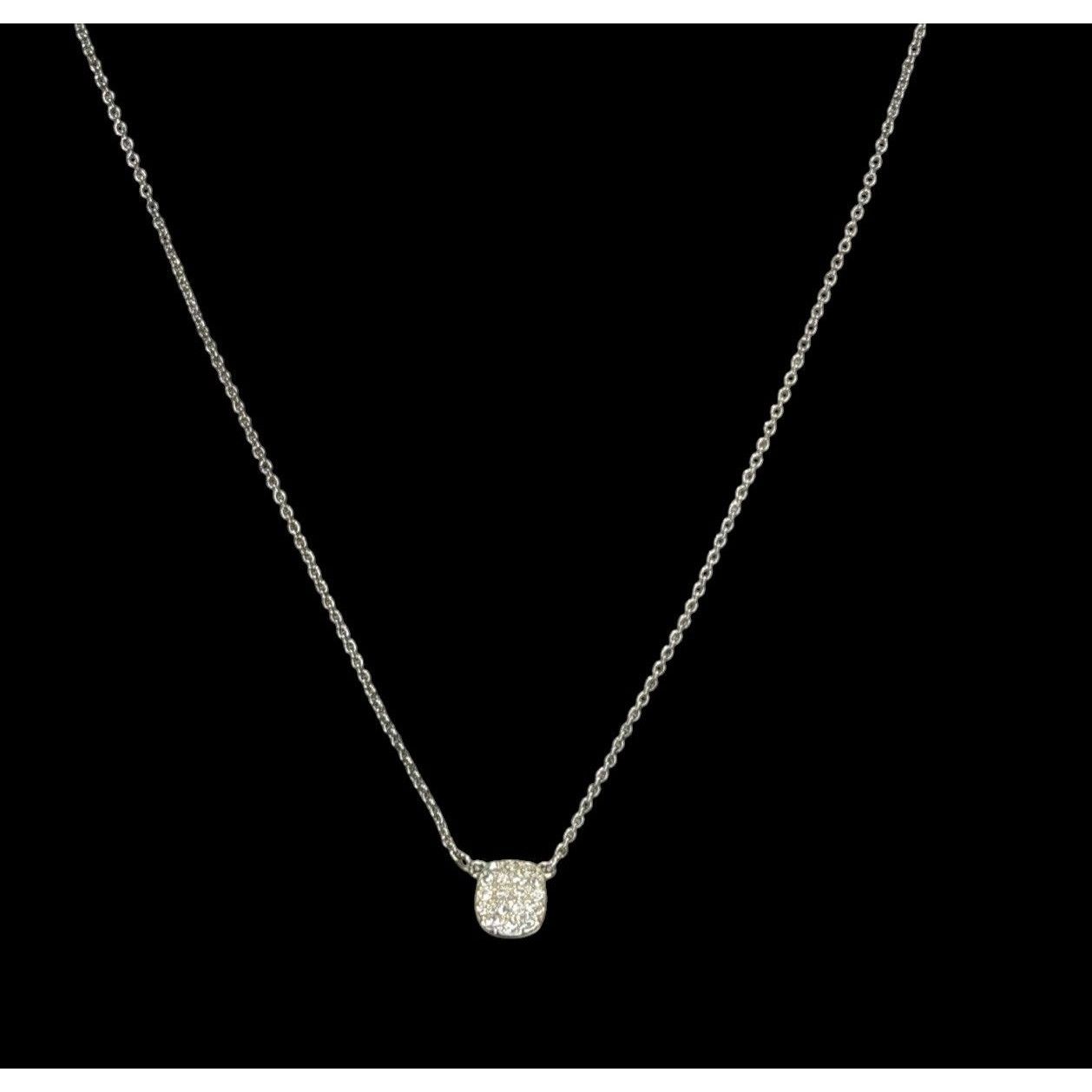 Loft Loft Minimalist Dainty Silver Tone Necklace With Sparkling R Size ONE SIZE - 4 Thumbnail