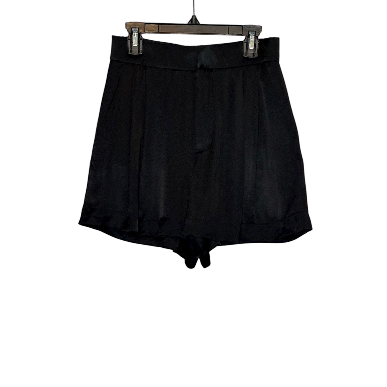 Zara Zara black satin pleated short size XS Size 27" / US 4 / IT 40 - 7 Thumbnail
