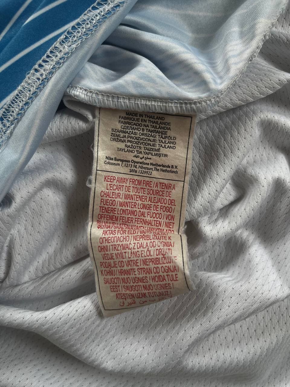 Nike Nike Fit Total 90 Blue Football Jersey Size US L / EU 52-54 / 3 - 7 Thumbnail
