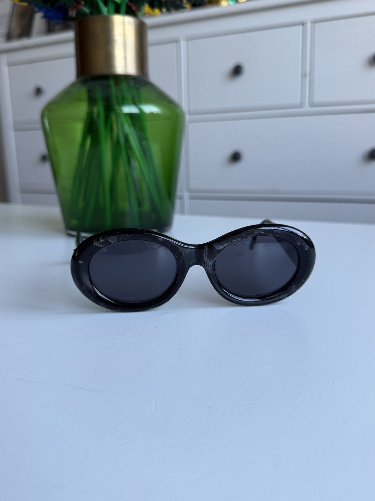 Designer × Fendi × Vintage Vintage 90s Fendi FF logo oval sunglasses designer archive Size ONE SIZE - 2 Thumbnail
