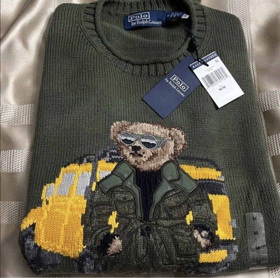 Polo Ralph Lauren RARE NWT Polo Ralph Lauren Camo Defender Bear Sweater Hummer Size US M / EU 48-50 / 2 - 7 Thumbnail