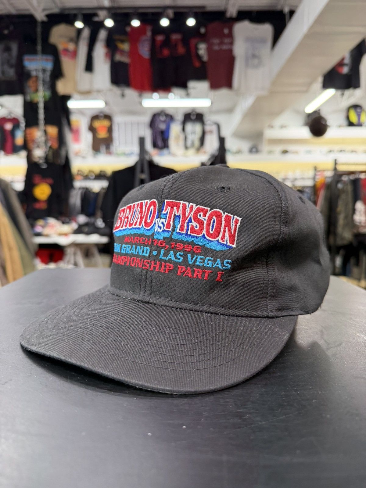 Vintage Vintage 90s Bruno Vs. Tyson Boxing Hat Size ONE SIZE - 1 Thumbnail