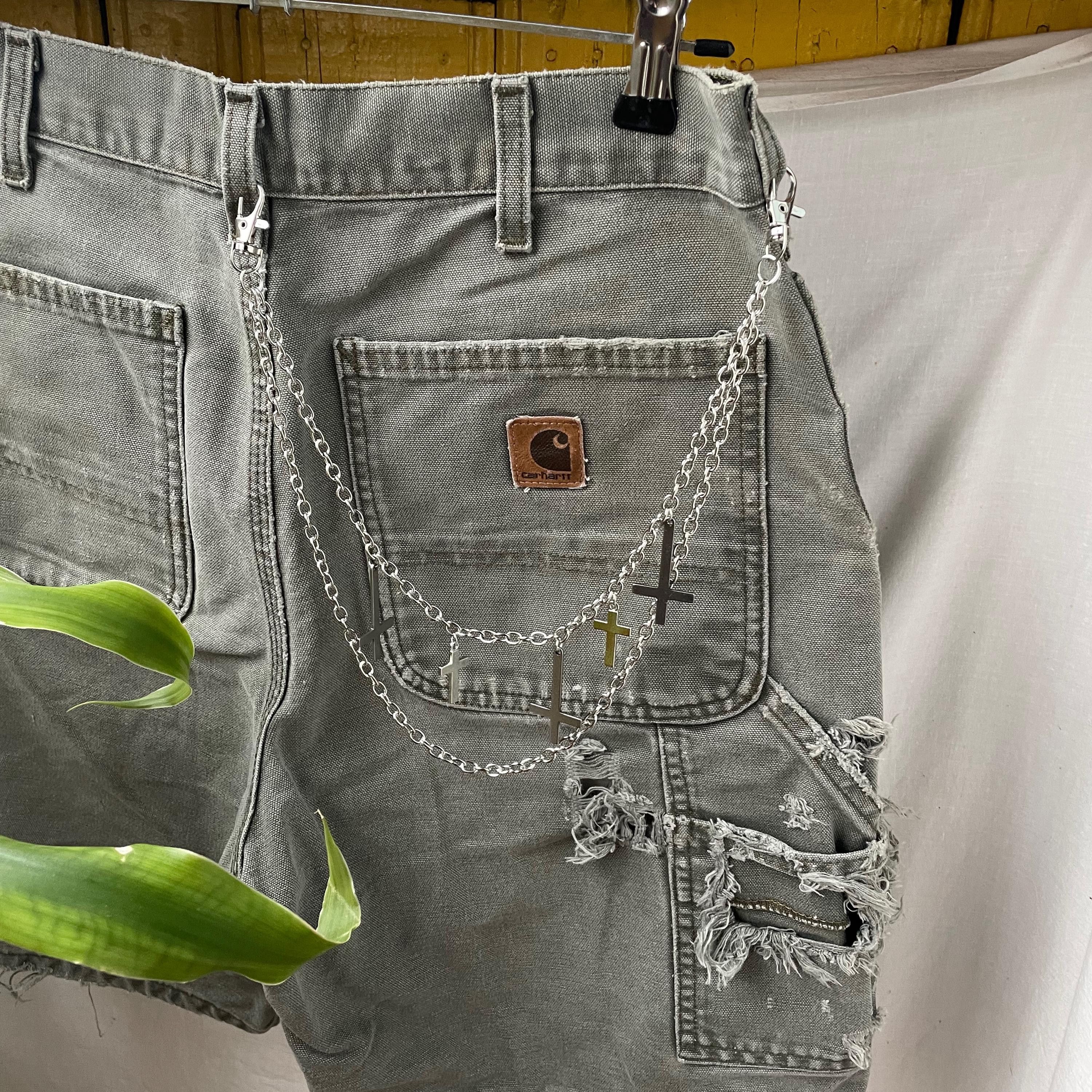 Other Pants chain cross Y2K grunge alt pants wallet chain Size ONE SIZE - 7 Thumbnail