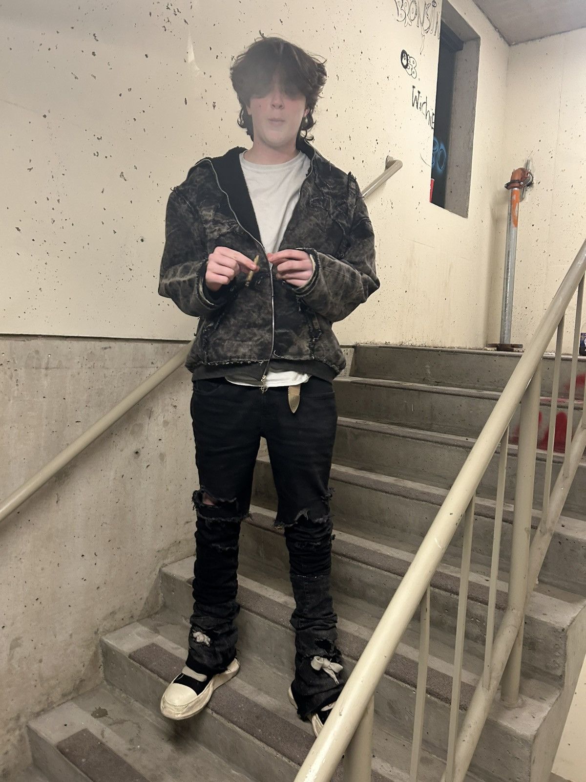American Eagle Outfitters × Japanese Brand × Vintage Stacked Flared Denim Size US 34 / EU 50 - 8 Thumbnail