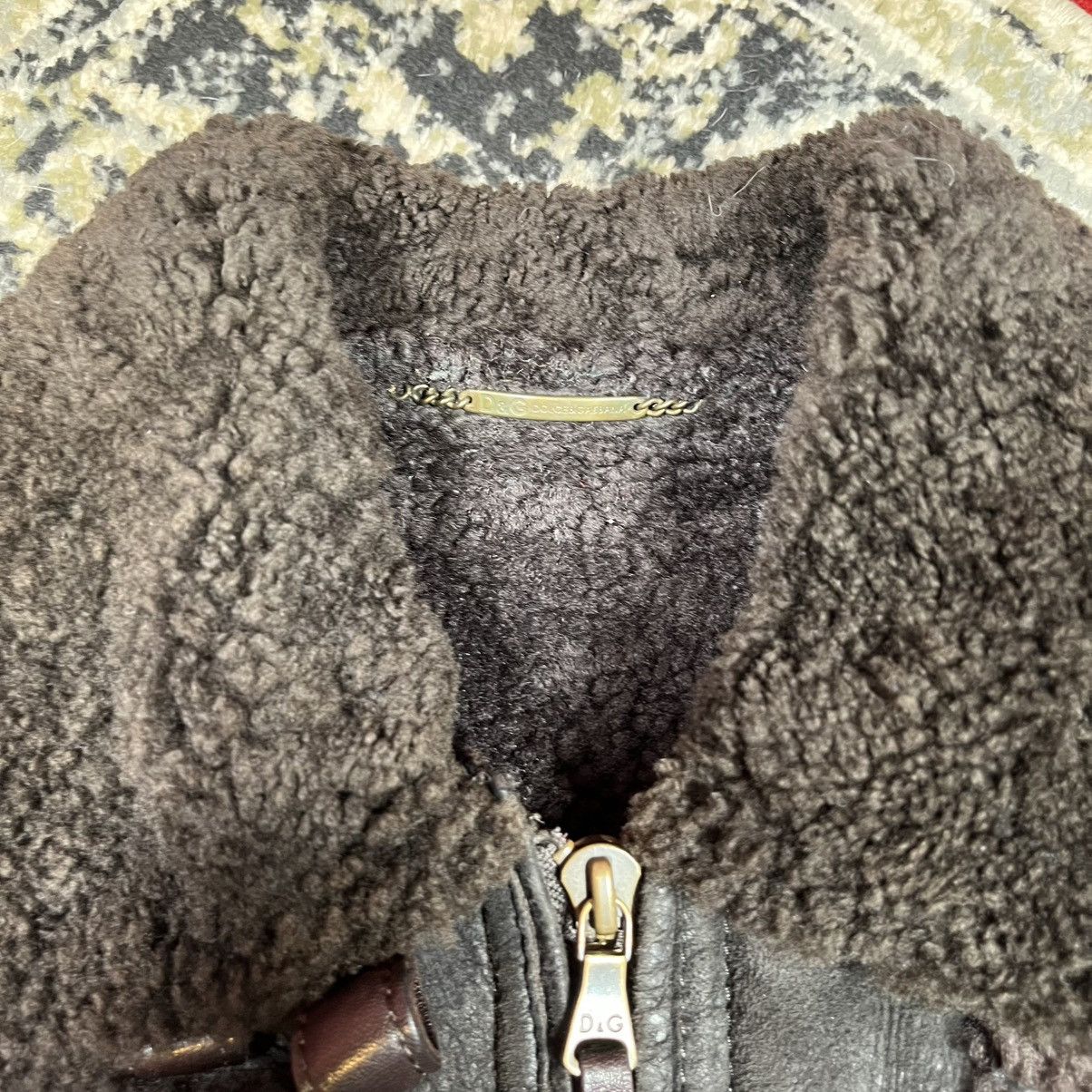 Dolce & Gabbana AW2009/10 Dolce & Gabbana Utility Bomber Shearling Jacket Size US L / EU 52-54 / 3 - 10 Thumbnail