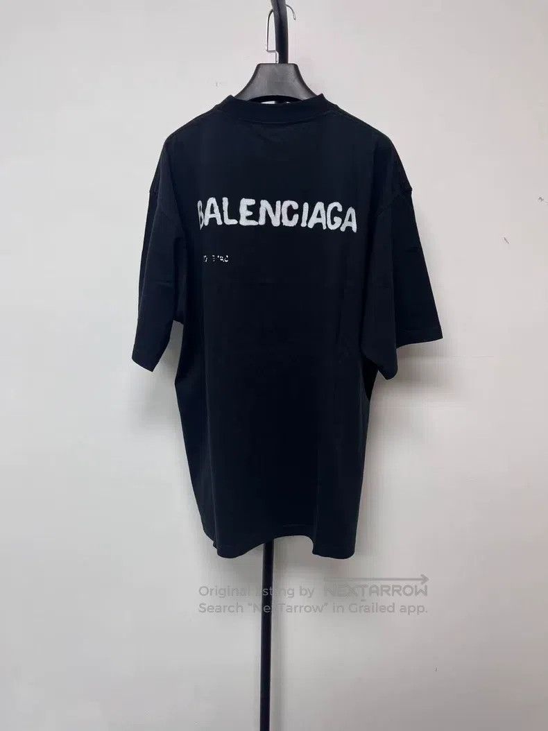 Balenciaga Balenciaga Logo Letter Print Crew Neck Short Sleeve T-Shir Size US M / EU 48-50 / 2 - 2 Thumbnail