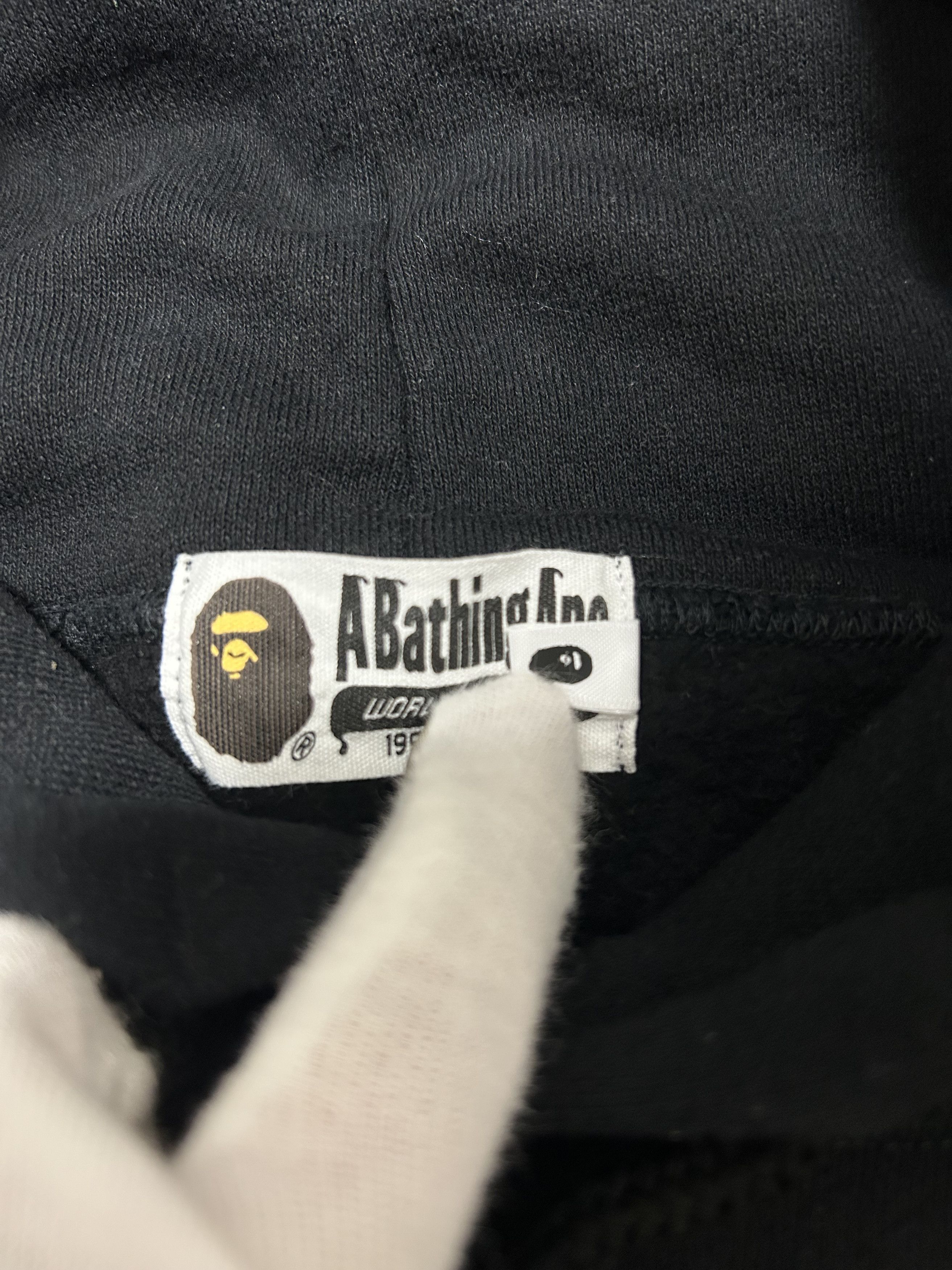 Bape Bape Black Bapesta Sneaker Logo One Point Pullover Hoodie Size US M / EU 48-50 / 2 - 5 Thumbnail
