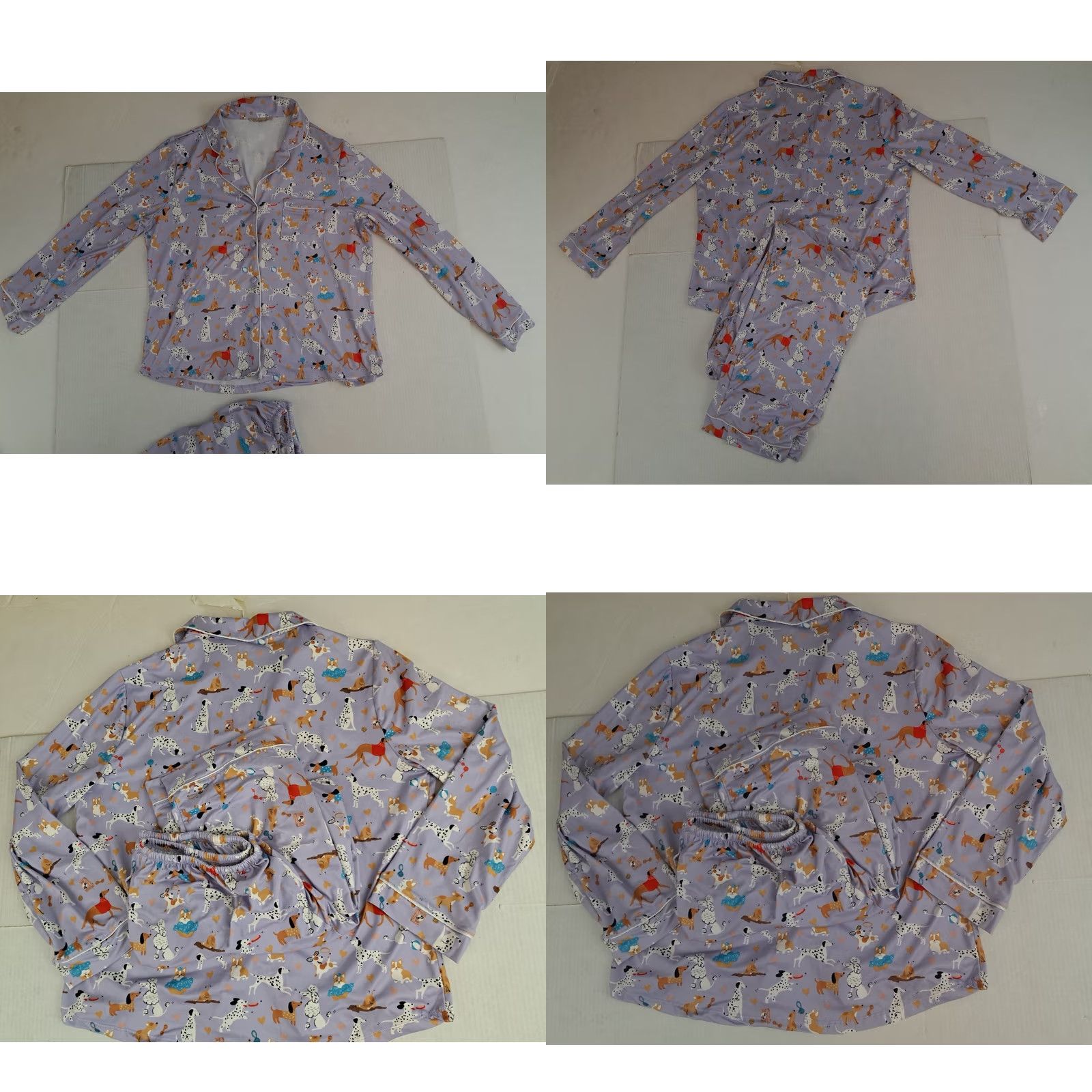 Vintage VINTAGE My Danielle All Over Assorted Dog Print Woman Large Pajama Set Size ONE SIZE - 8 Thumbnail