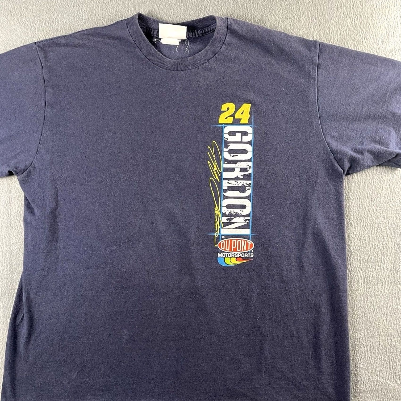 NASCAR VINTAGE Jeff Gordon Winners Circle T Shirt Men’s Size Large Navy Graphic Print 90s NASCAR Cars Sports Size US L / EU 52-54 / 3 - 5 Thumbnail