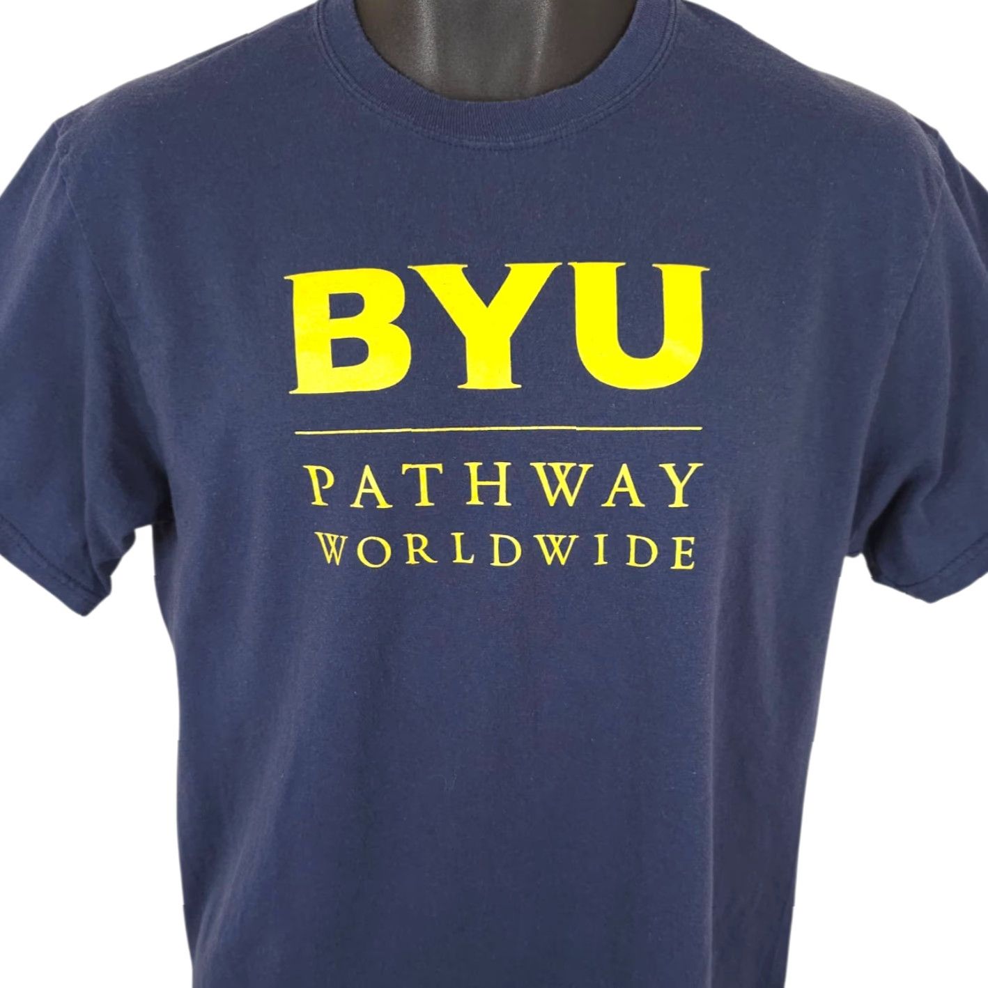 Port & Company VINTAGE? No — Brigham Young University T Shirt Mens Size Medium Blue Pathway Worldwide BYU Size US M / EU 48-50 / 2 - 2 Thumbnail