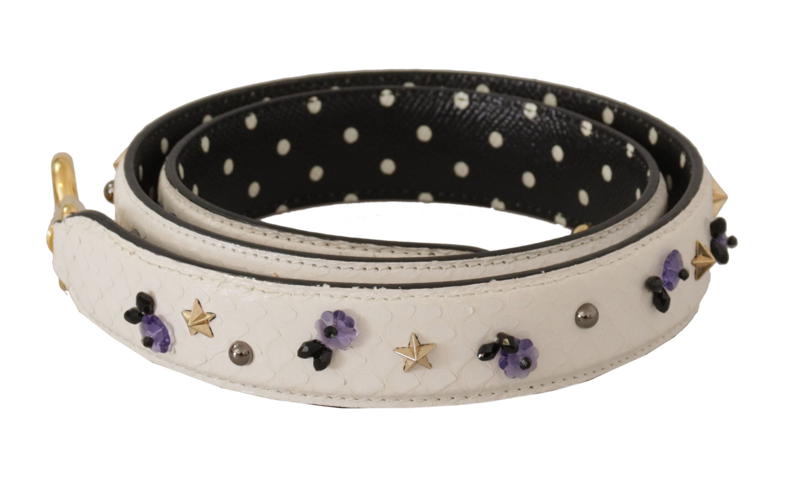 Dolce & Gabbana Elegant White Leather Shoulder Strap Women's Accessory Size ONE SIZE - 1 Thumbnail