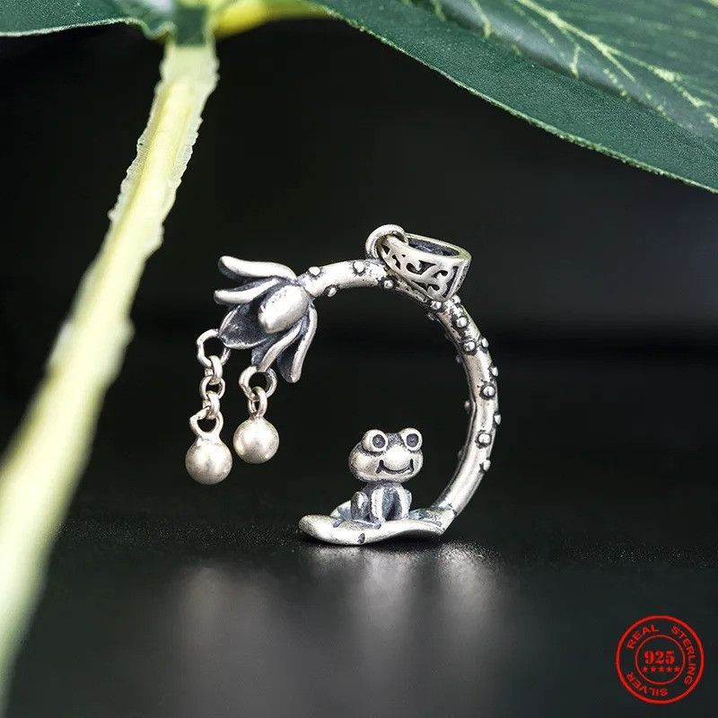 Other Cute Frog Pendant 925 Sterling Silver Accessories Gift Size ONE SIZE - 7 Thumbnail