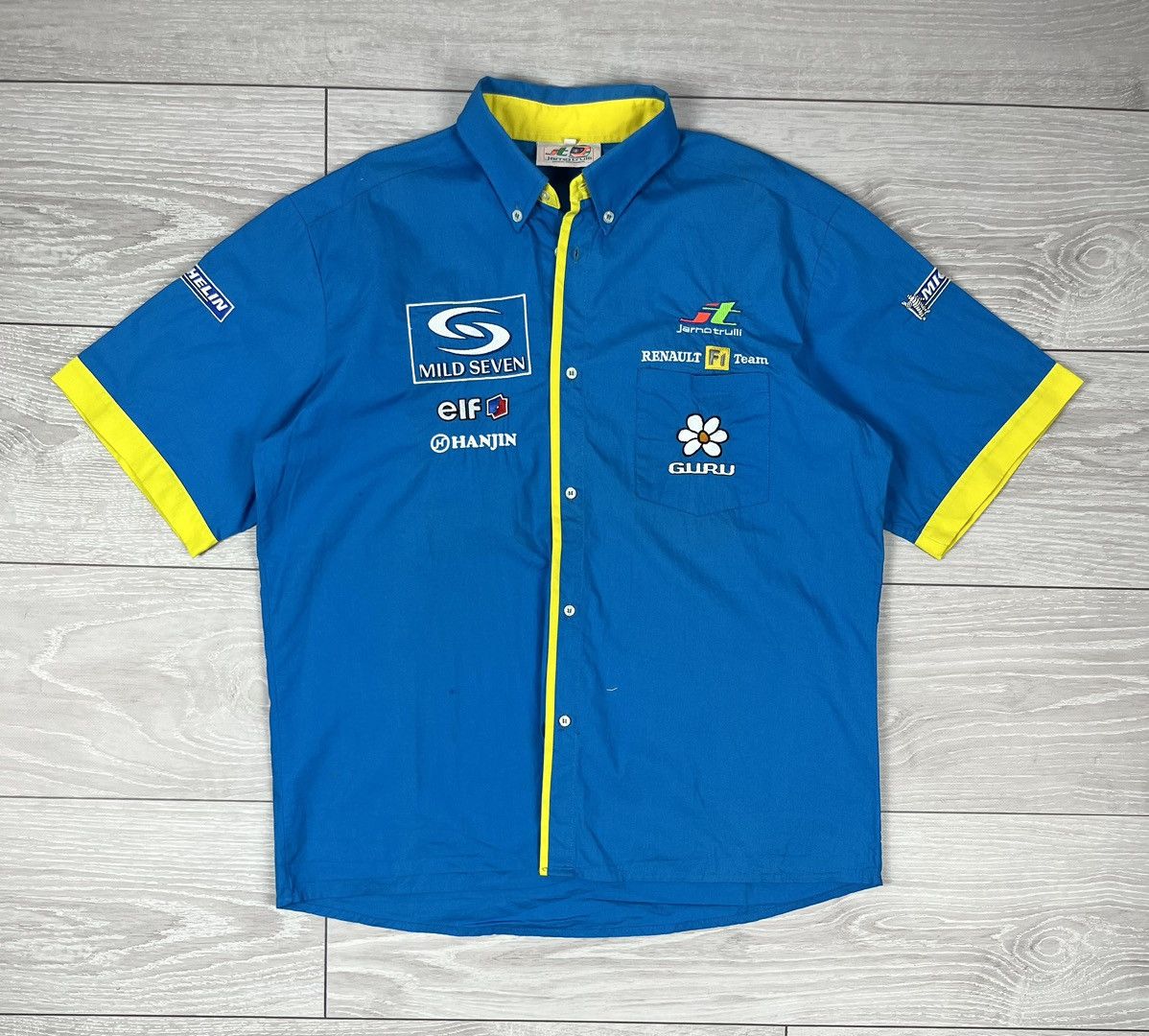 Formula 1 Renault Formula 1 Vintage Jarno Trulli Racing Team Shirt Size US L / EU 52-54 / 3 - 1 Thumbnail