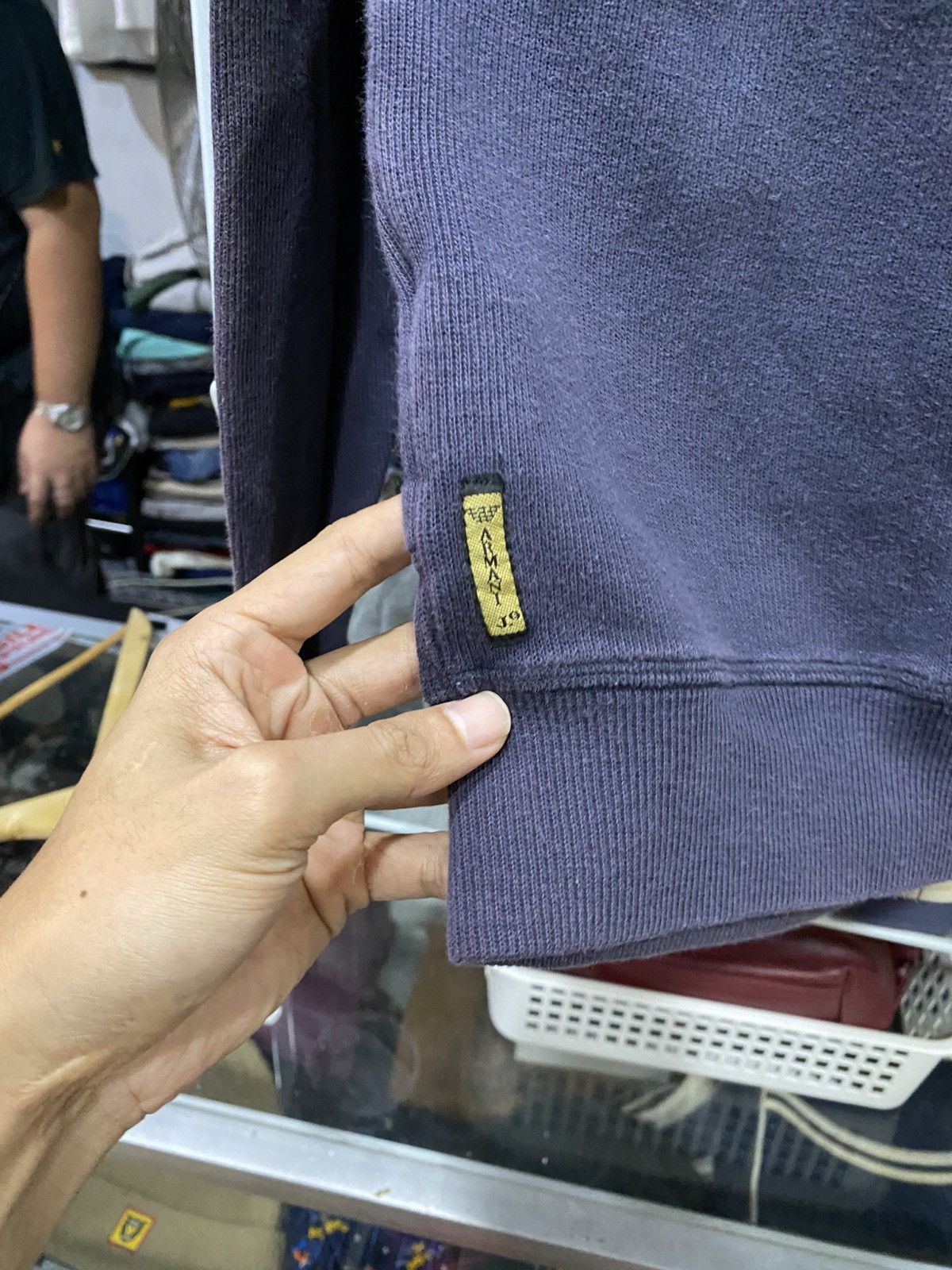 Armani Armani Jeans 30 anniversario Limited Purple Sweater 2011 Size US S / EU 44-46 / 1 - 15 Thumbnail