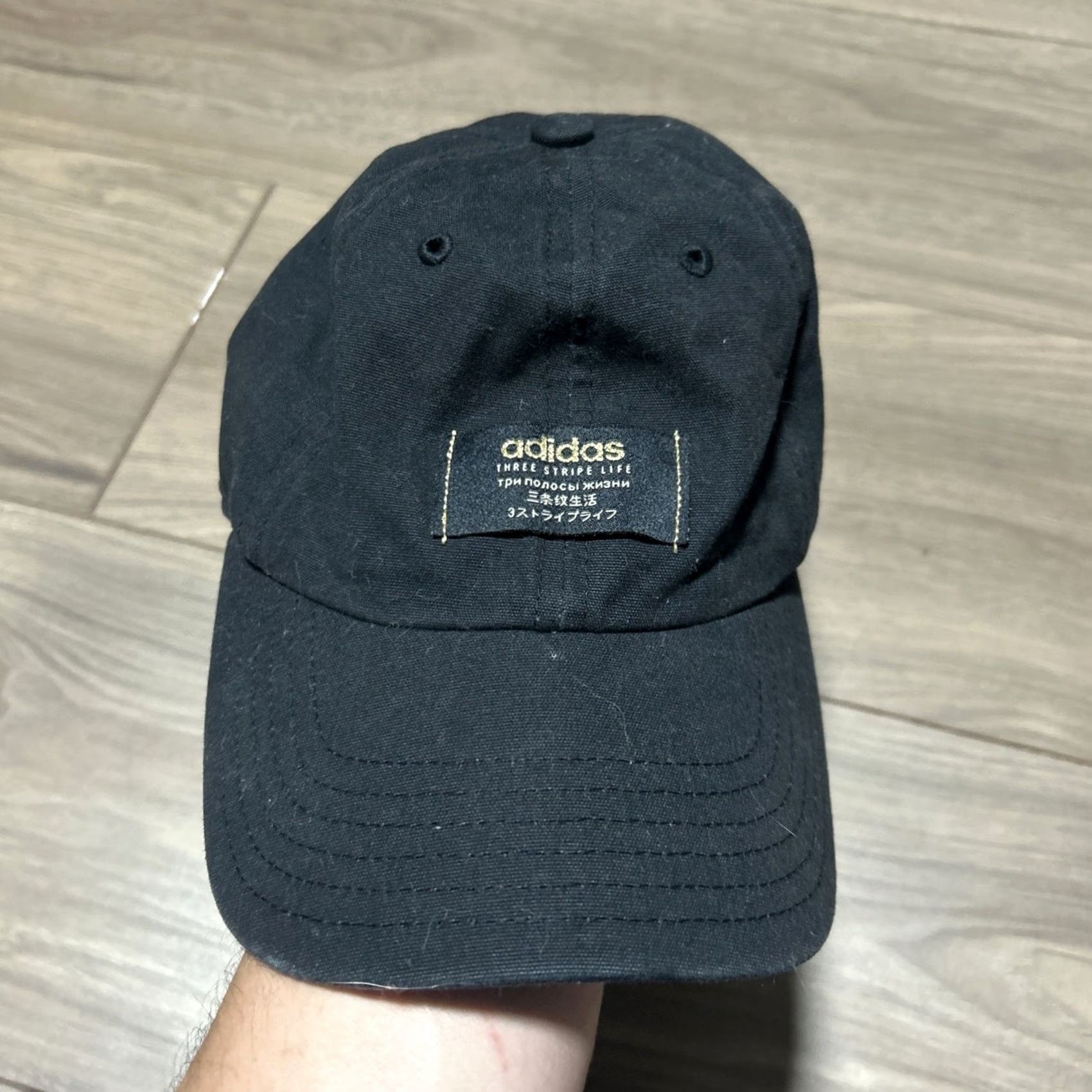Adidas Adidas Baseball Cap Unisex Black Climalite Strapback Adjustable Hat Cap One Size Men Size ONE SIZE - 2 Thumbnail