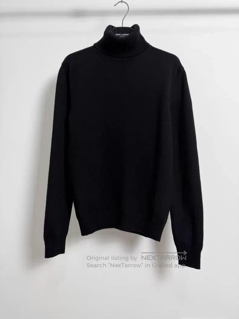 Saint Laurent Paris Saint Laurent Paris Black High Neck Cashmere Sweater Size US XS / EU 42 / 0 - 1 Thumbnail