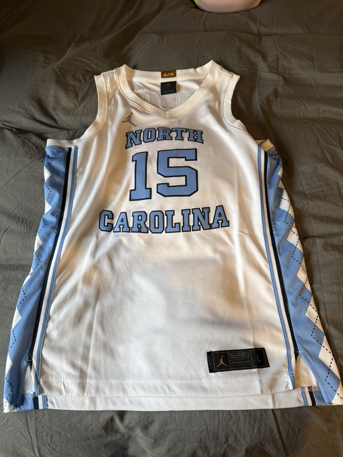 UNC North Carolina Jordan Brand Vince Carter Jersey Size L