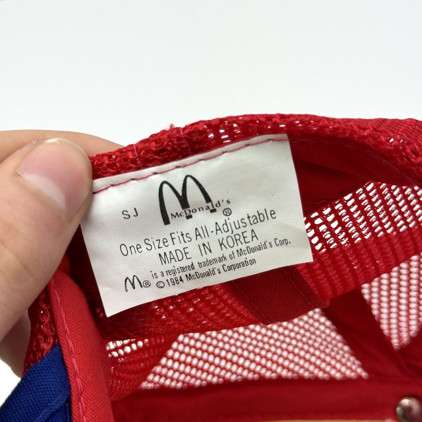 Vintage VINTAGE McDONALDS OLYMPICS RINGS EMBROIDERED RED WHITE BLUE TRUCKER HAT CAP NOS 1984 Mens Size ONE SIZE - 7 Thumbnail