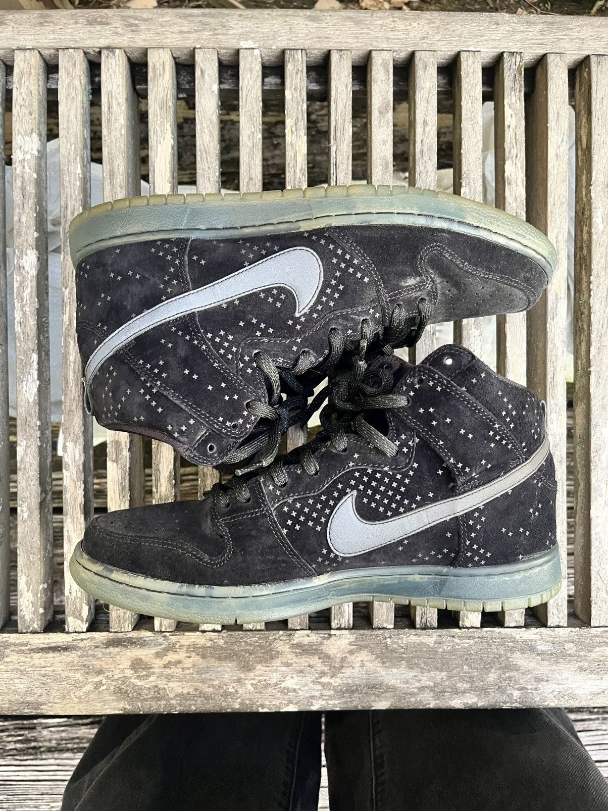 Nike Nike SB Dunk High Flash Pack Black Ice Size US 11 / EU 44 - 2 Thumbnail