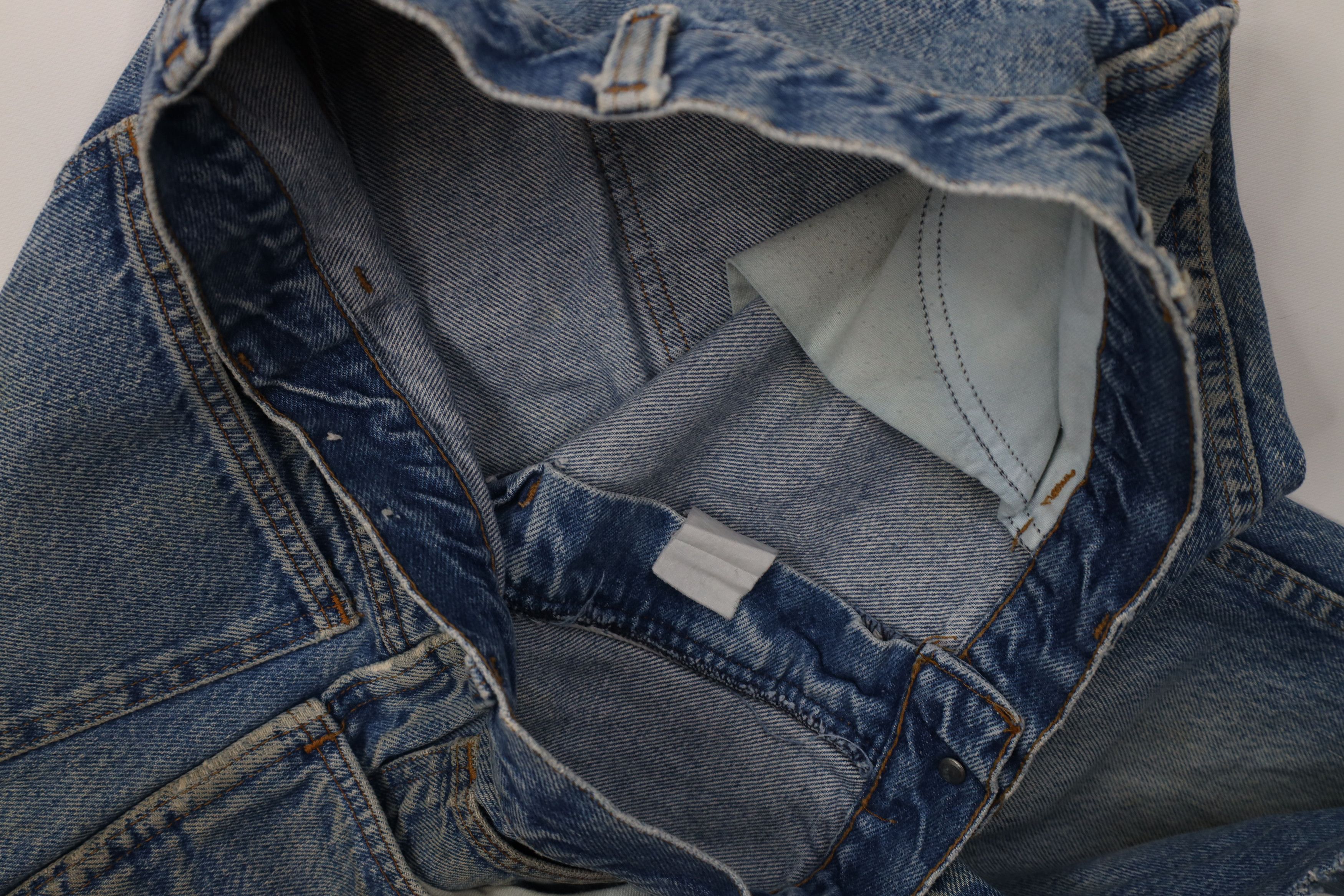 Vintage Vintage 70s Streetwear Wide Leg Denim Jeans Blue Cotton USA Size US 34 / EU 50 - 9 Thumbnail