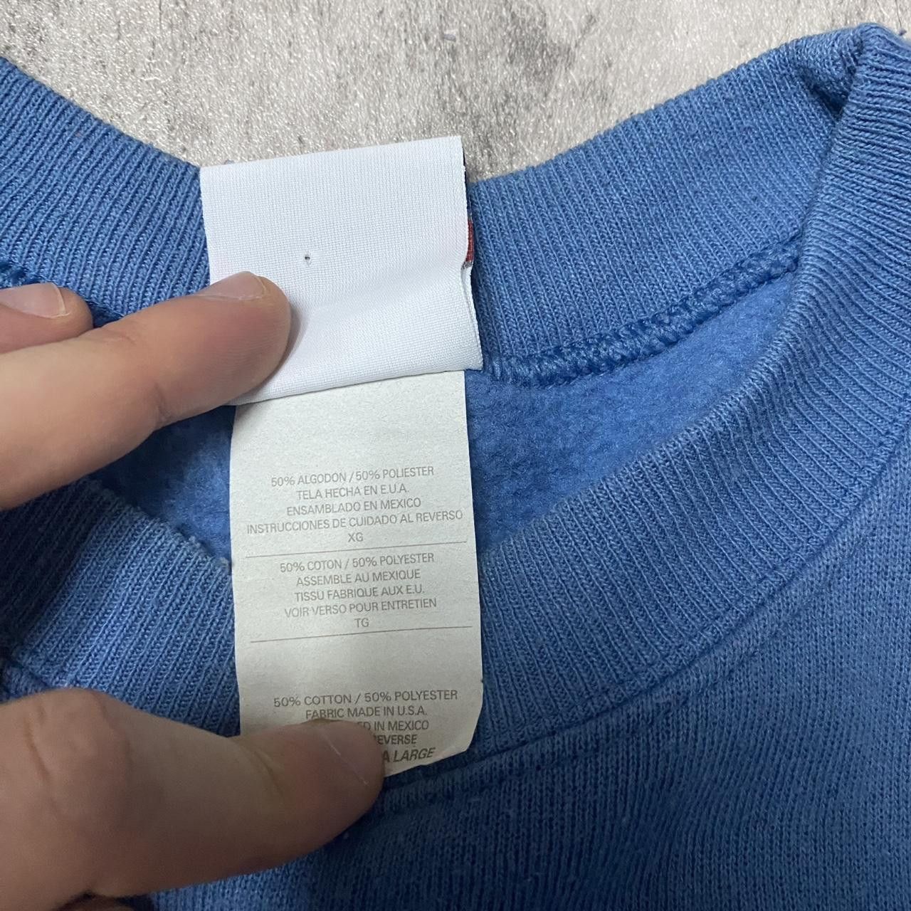 Hanes Blue Pinedale Wyoming crewneck sweatshirt streetwear Size US XL / EU 56 / 4 - 4 Thumbnail