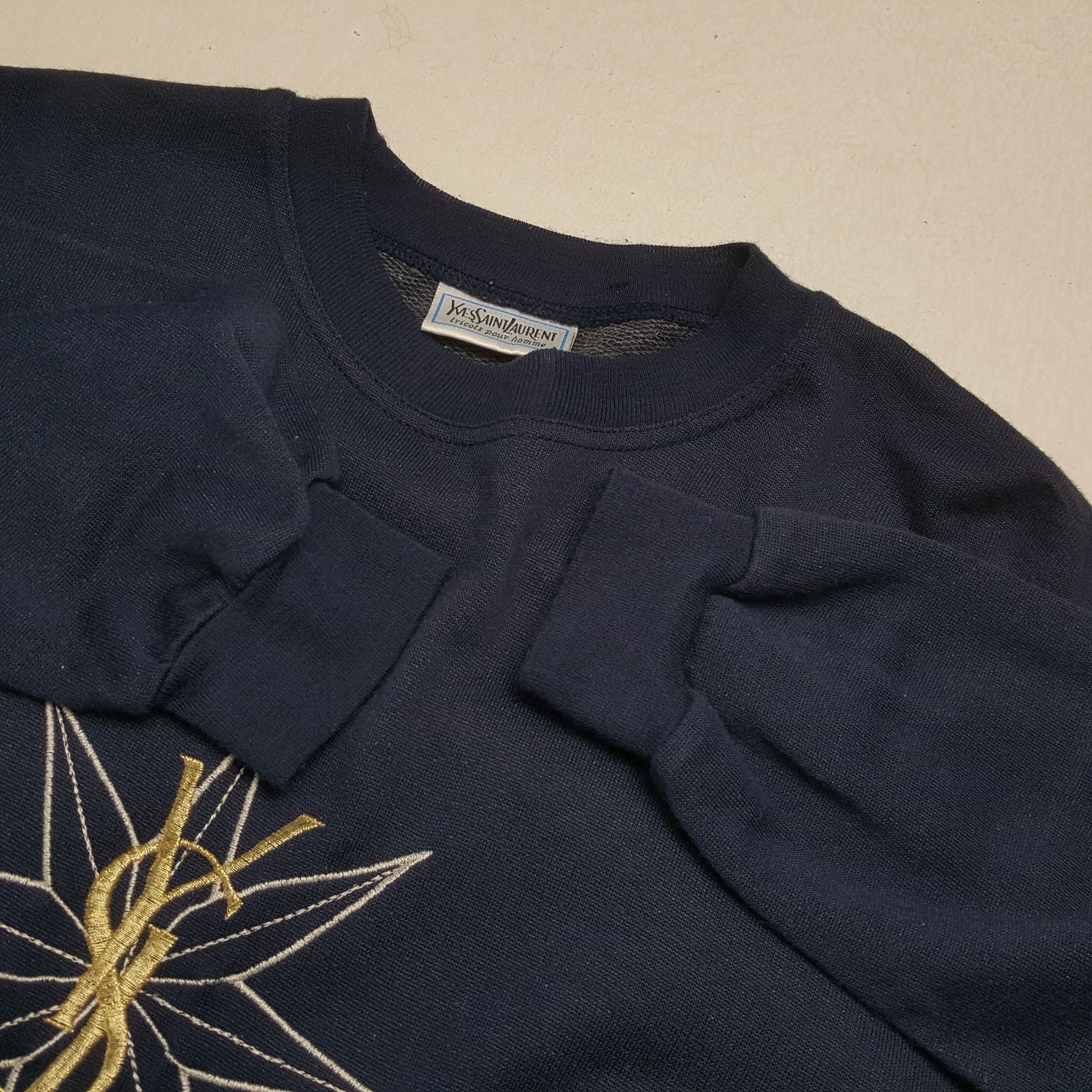 Vintage × Yves Saint Laurent Vintage YVES SAINT LAURENT Italian Fashion Brand Sweatshirt Size US L / EU 52-54 / 3 - 8 Thumbnail