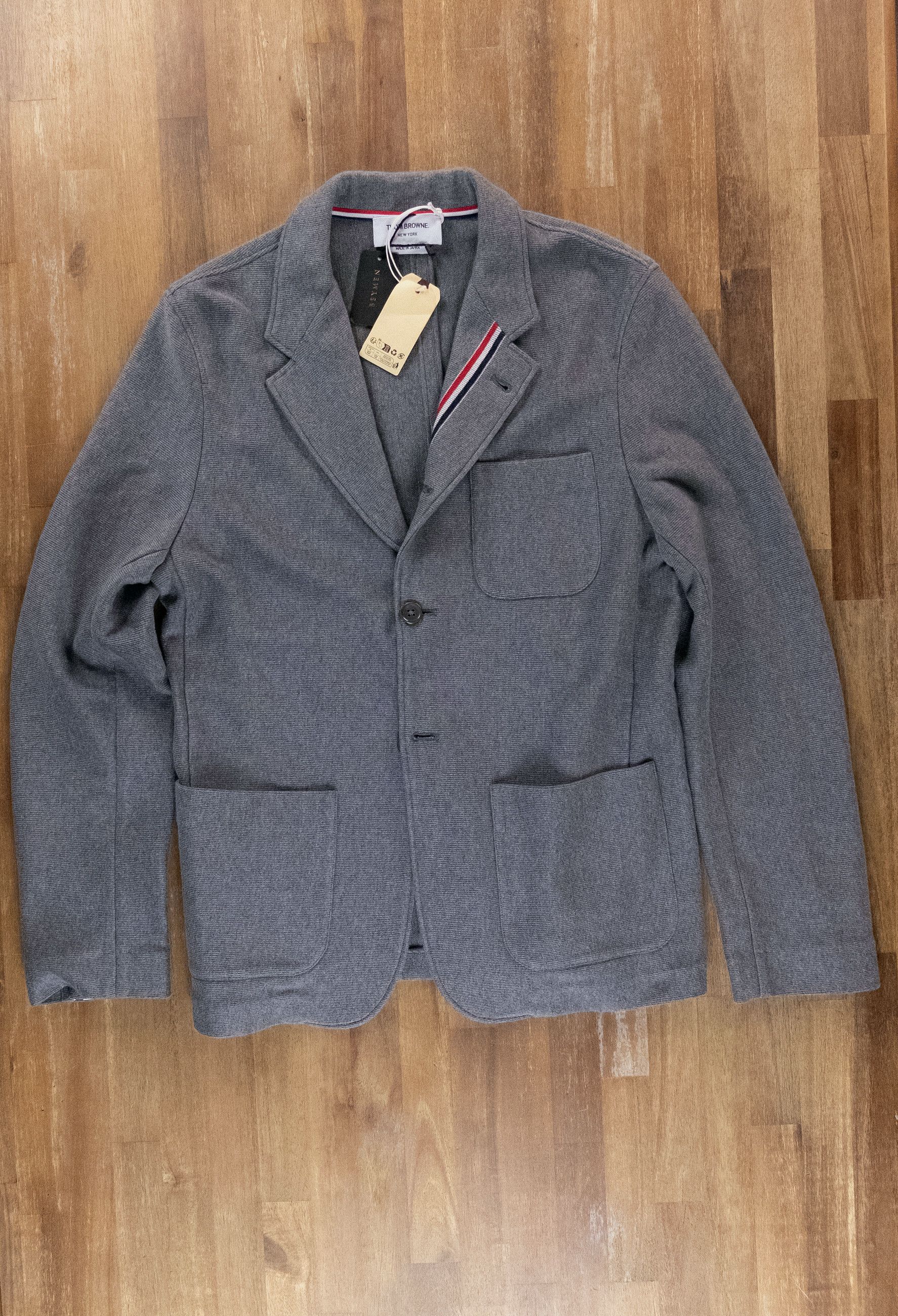 Thom Browne THOM BROWNE gray double face knit cotton Sack jacket Medium Size US M / EU 48-50 / 2 - 5 Thumbnail