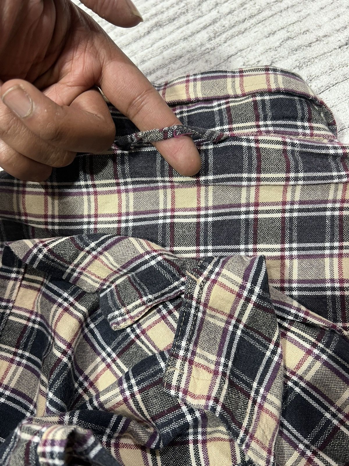Comme des Garcons SHIRT × Supreme 2000s Japanese SOHK Hysteric Pocket Plaid Boxy Shirt y2k Lgb Size US L / EU 52-54 / 3 - 6 Thumbnail