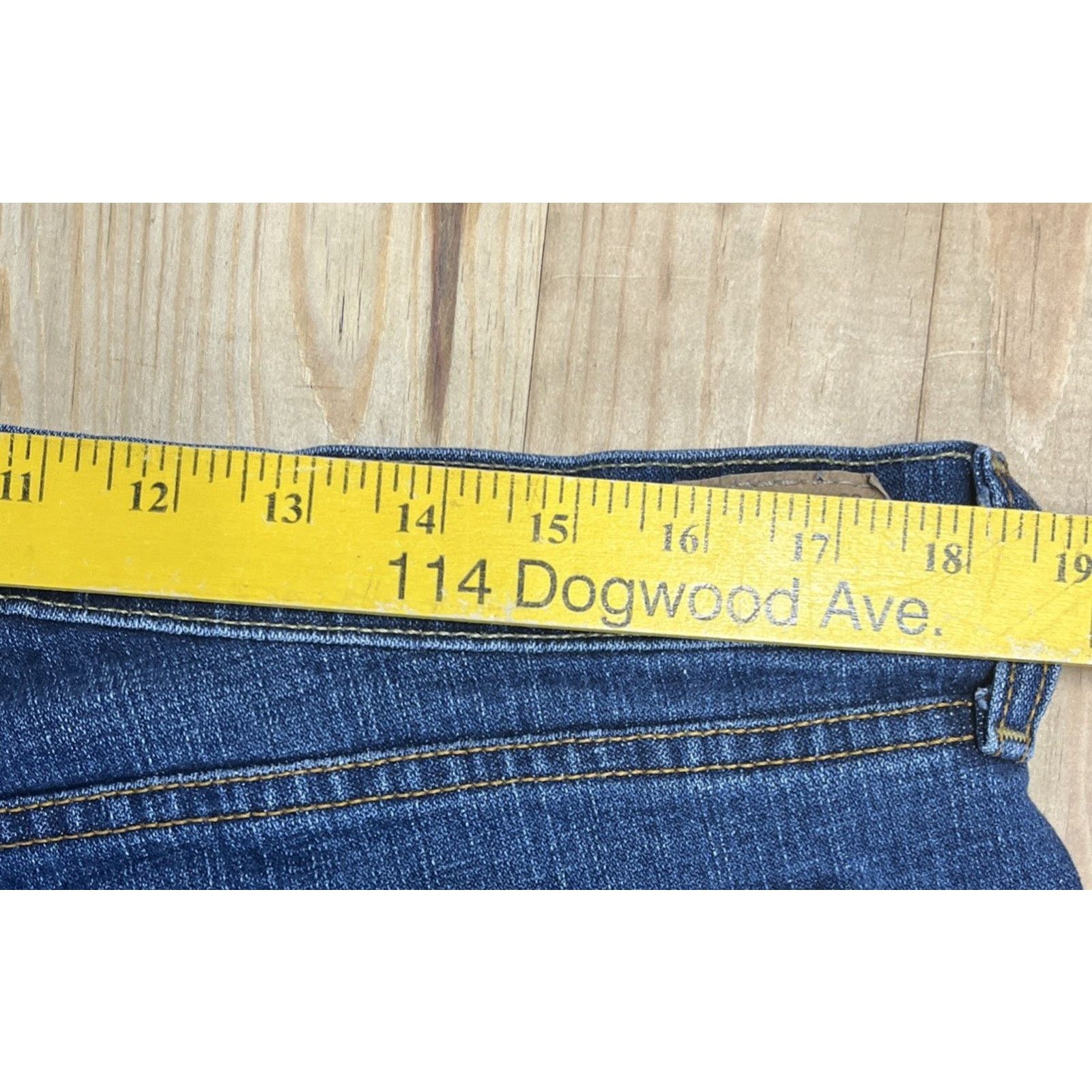 Levi's Y2K Levis 515 Jeans Sz 16 Boot Cut Blue Denim Cotton Women Size 38" / US 16 / IT 52 - 7 Thumbnail