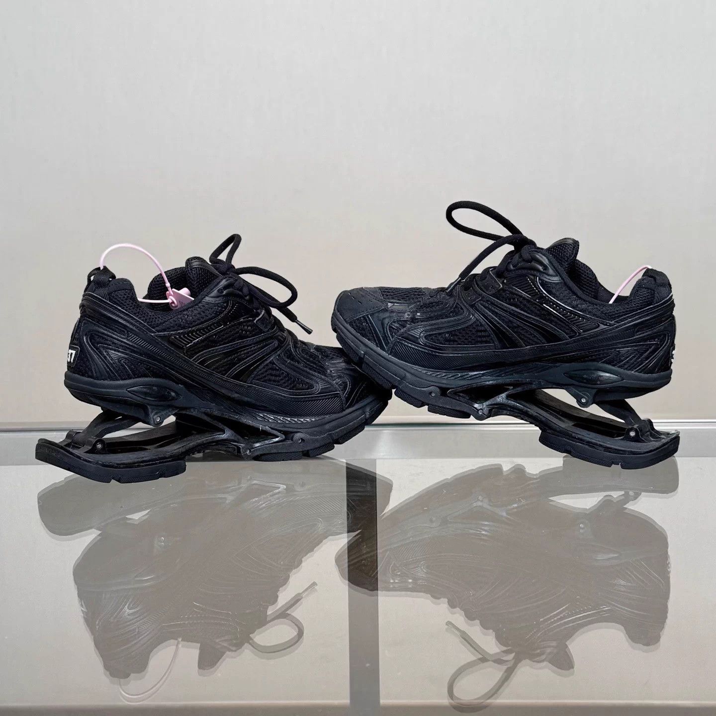 Balenciaga Balenciaga X-Pander Black Distressed Sneakers EUR 37 Size US 6 / IT 36 - 6 Thumbnail