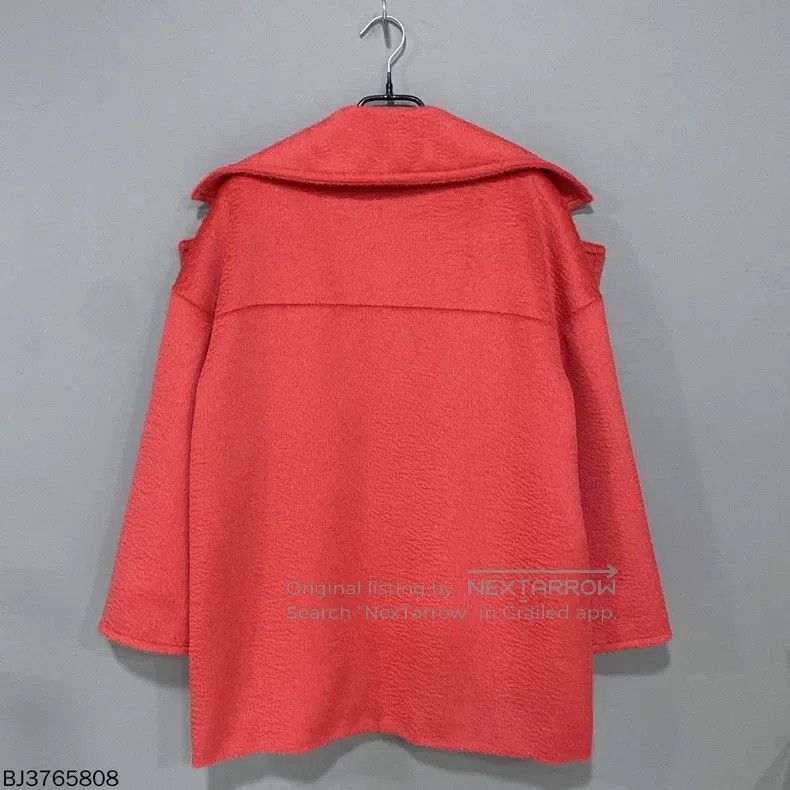 Max Mara Max Mara High-end Mandarin Collar Coat (Orange) Size XS / US 0-2 / IT 36-38 - 3 Thumbnail