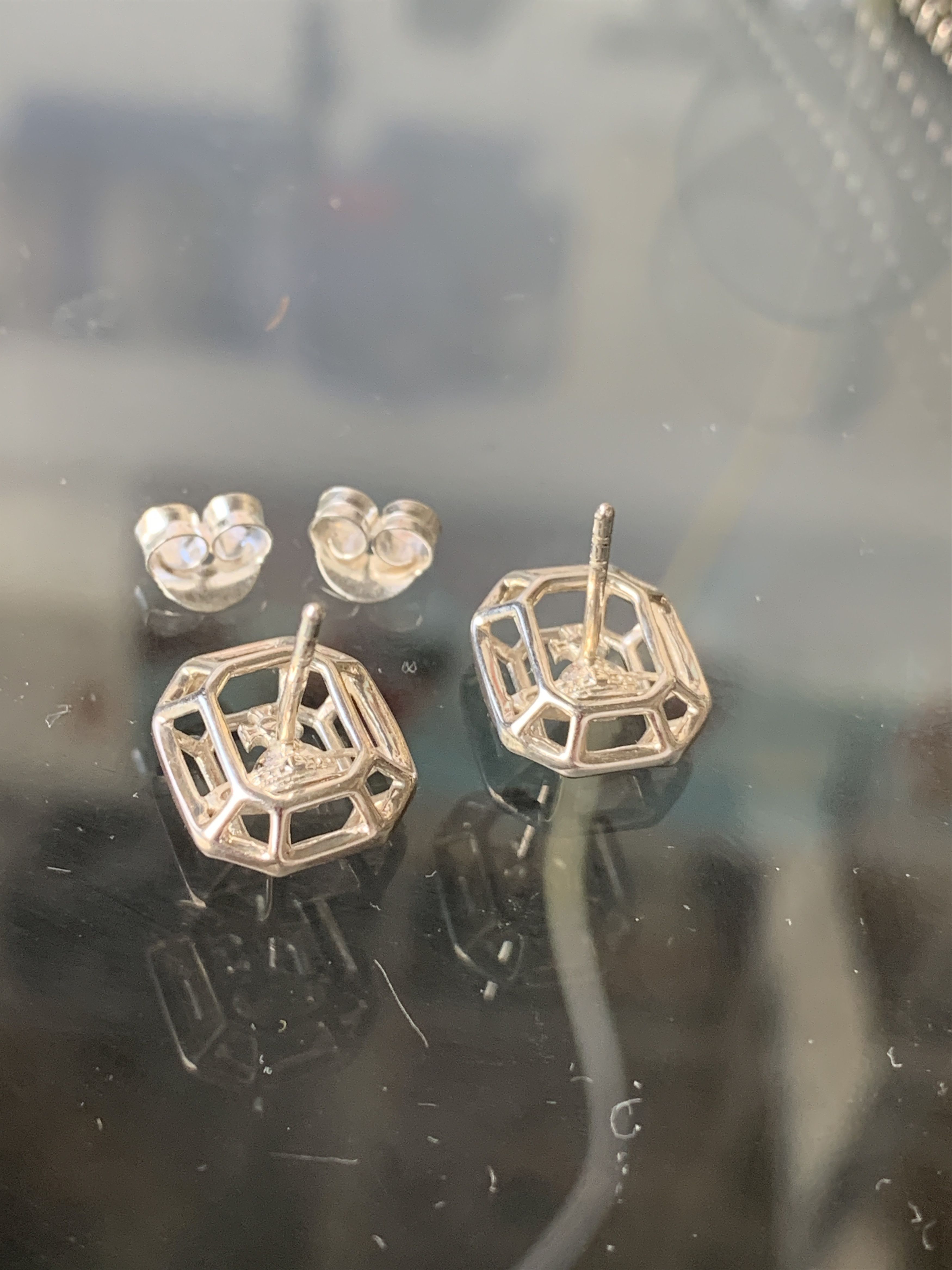 Vivienne Westwood Sterling 925 Silver Orb in a Cage Earrings - Unique Size ONE SIZE - 2 Thumbnail
