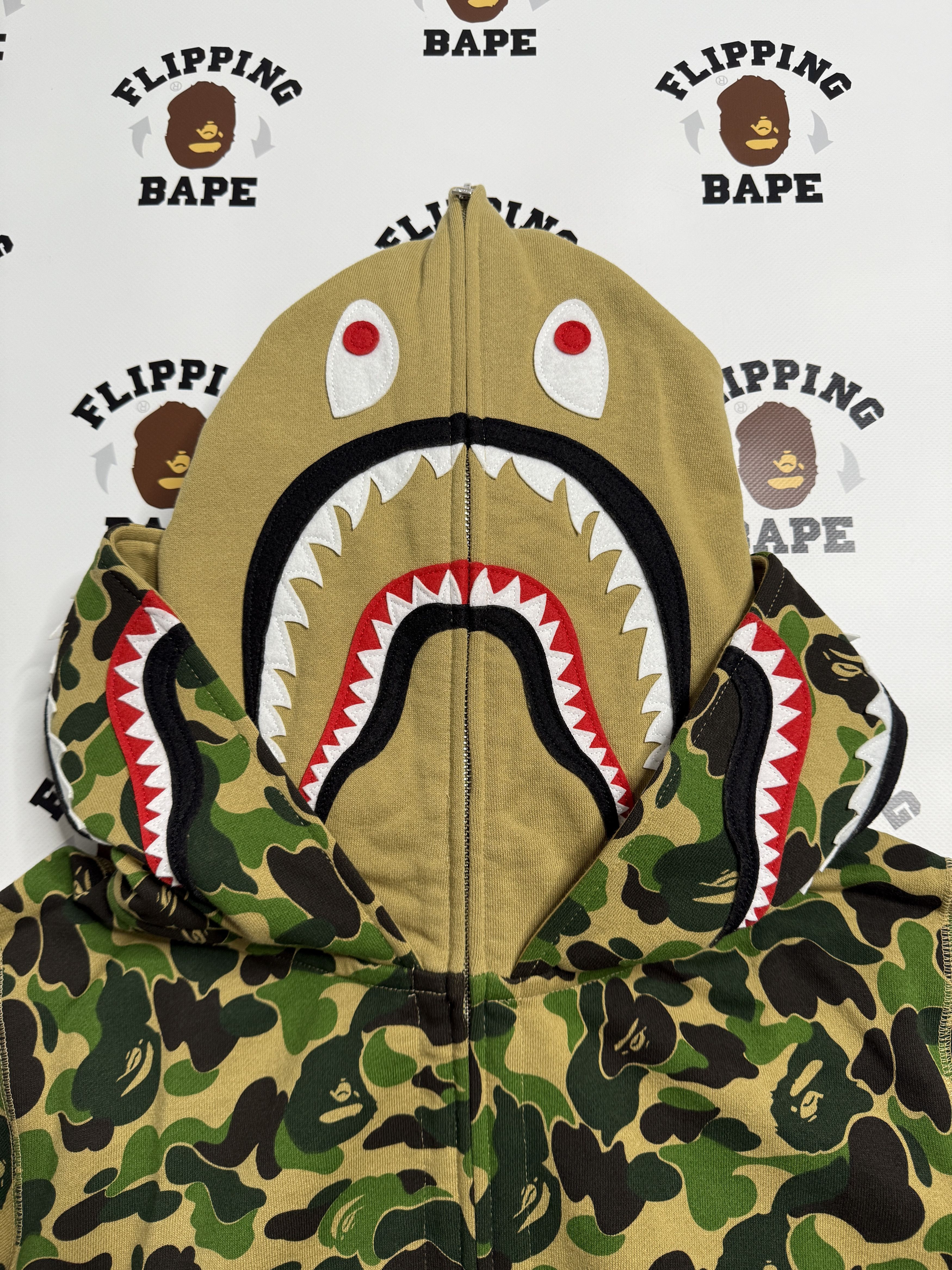 Bape BAPE ABC CAMO DOUBLE SHARK FULL ZIP HOODIE Size US S / EU 44-46 / 1 - 3 Thumbnail