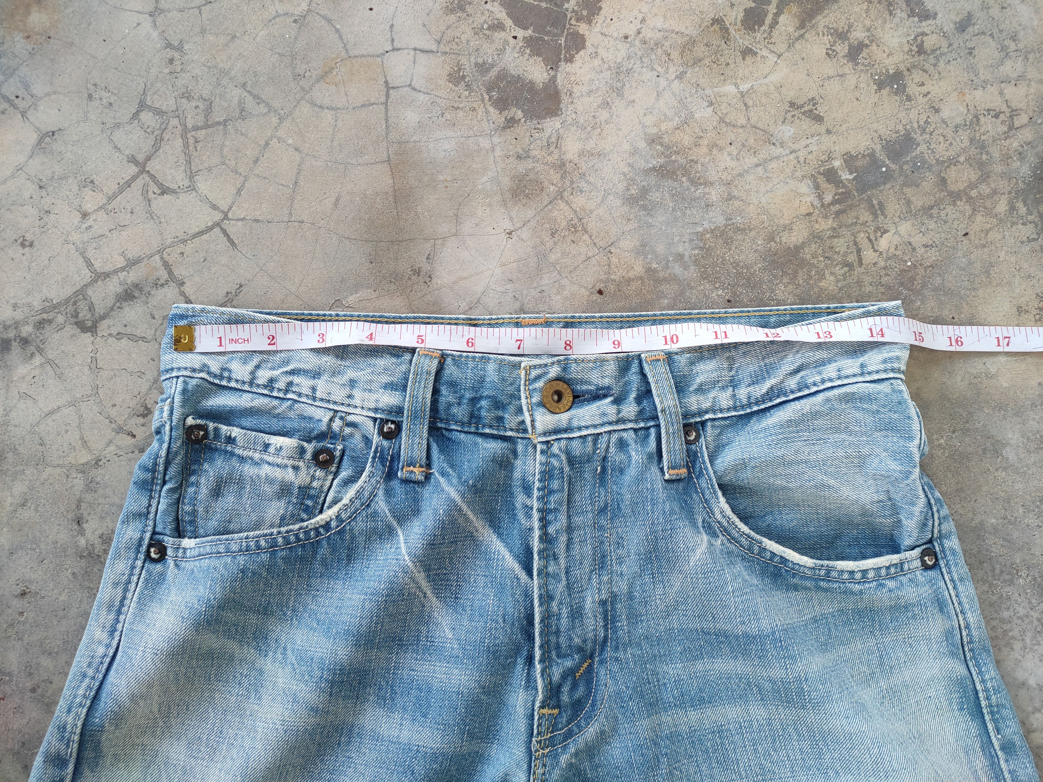 Levi's Vintage Clothing # LEVIS 502 VINTAGE FADED RIPPED JEANS DENIM PANTS Size US 30 / EU 46 - 7 Thumbnail