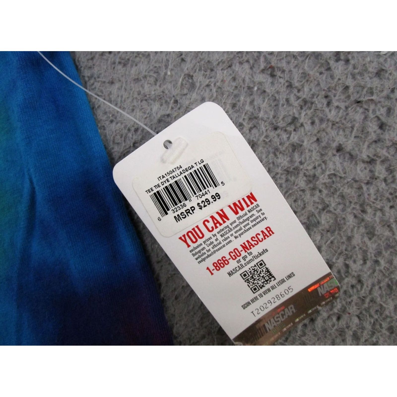 Gildan NASCAR Tee Shirt Shirt Talladega Super Speedway Tie Dye Graphic Gildan Size L Multicolor Cotton Short Sleeve Crew Neck Men Size US L / EU 52-54 / 3 - 5 Thumbnail