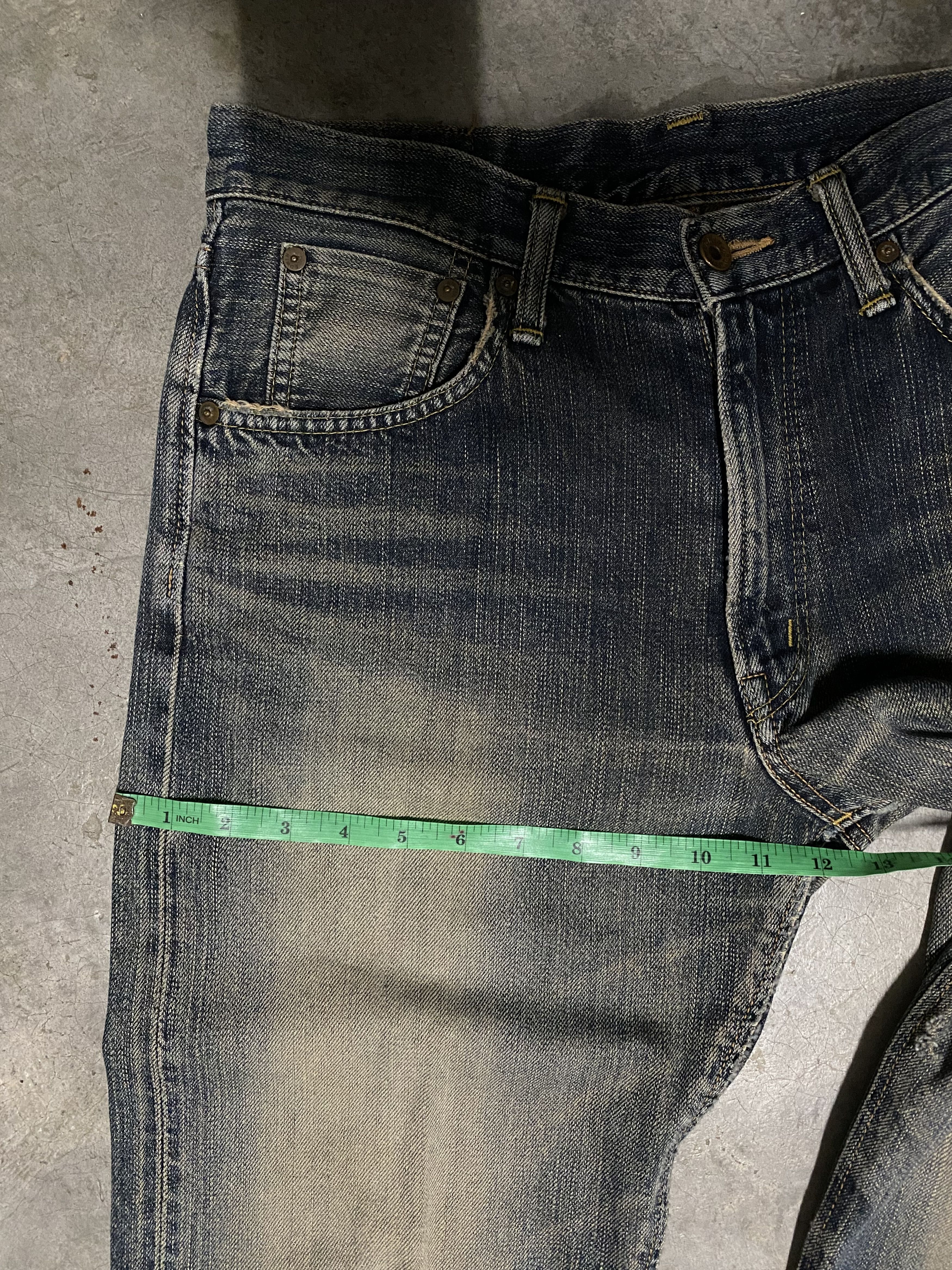 Edwin Vintage Edwin 505zx Mud Wash Selvedge Distressed Jeans Size US 32 / EU 48 - 22 Thumbnail