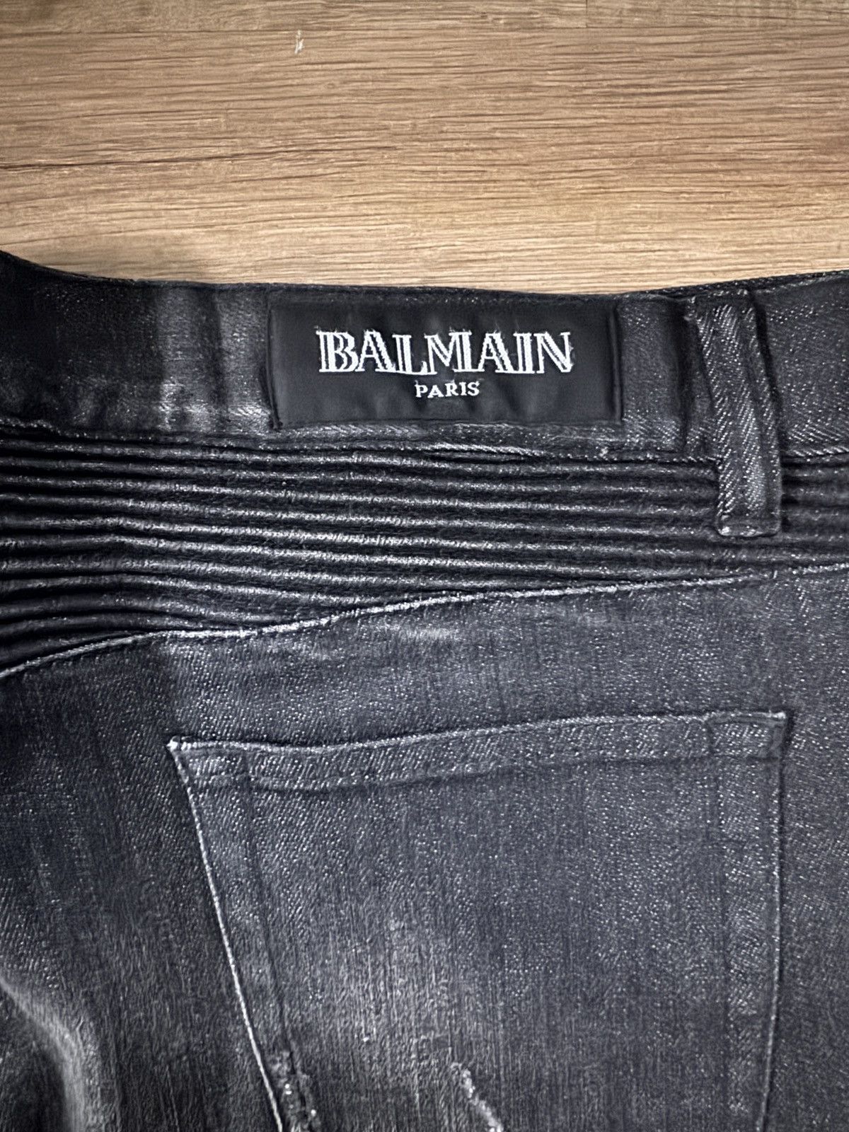 Balmain Balmain black biker jeans Size US 34 / EU 50 - 5 Thumbnail