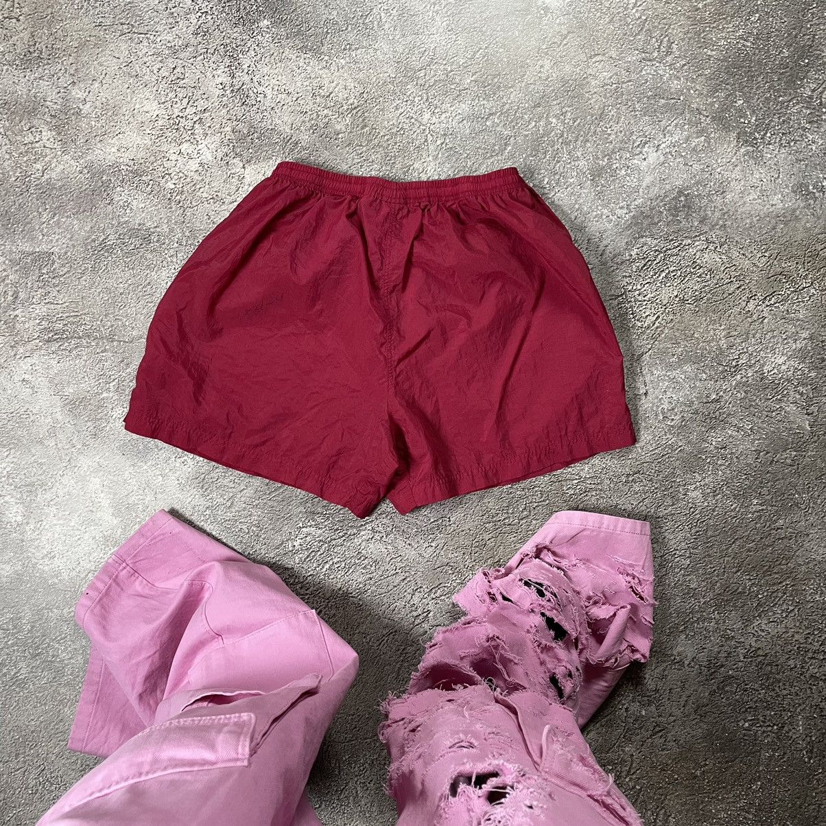 Vintage Vintage Nike Swoosh Shorts Casual Streetwear Y2K Burgundy 34 Size US 34 / EU 50 - 6 Thumbnail