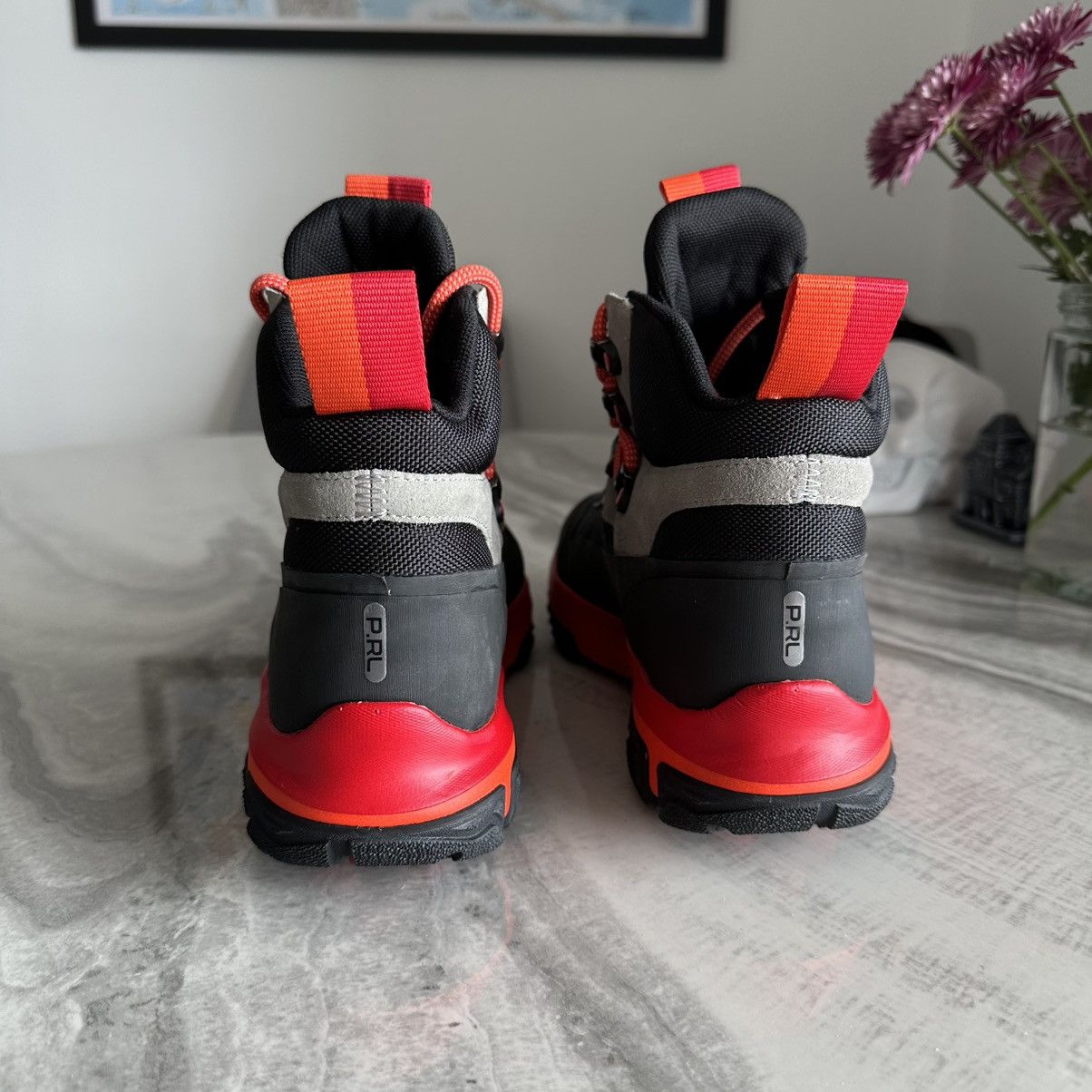 Polo Ralph Lauren Polo Ralph Lauren Adventure 300 Black Gray Mid Boots Size US 7 / EU 40 - 6 Thumbnail