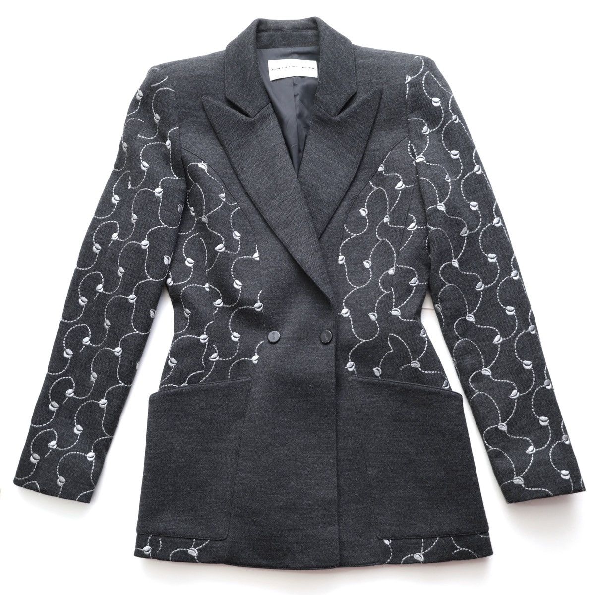 Mugler Designer Vintage Thierry Mugler Jacket Embroidered Leaves Size M / US 6-8 / IT 42-44 - 2 Thumbnail