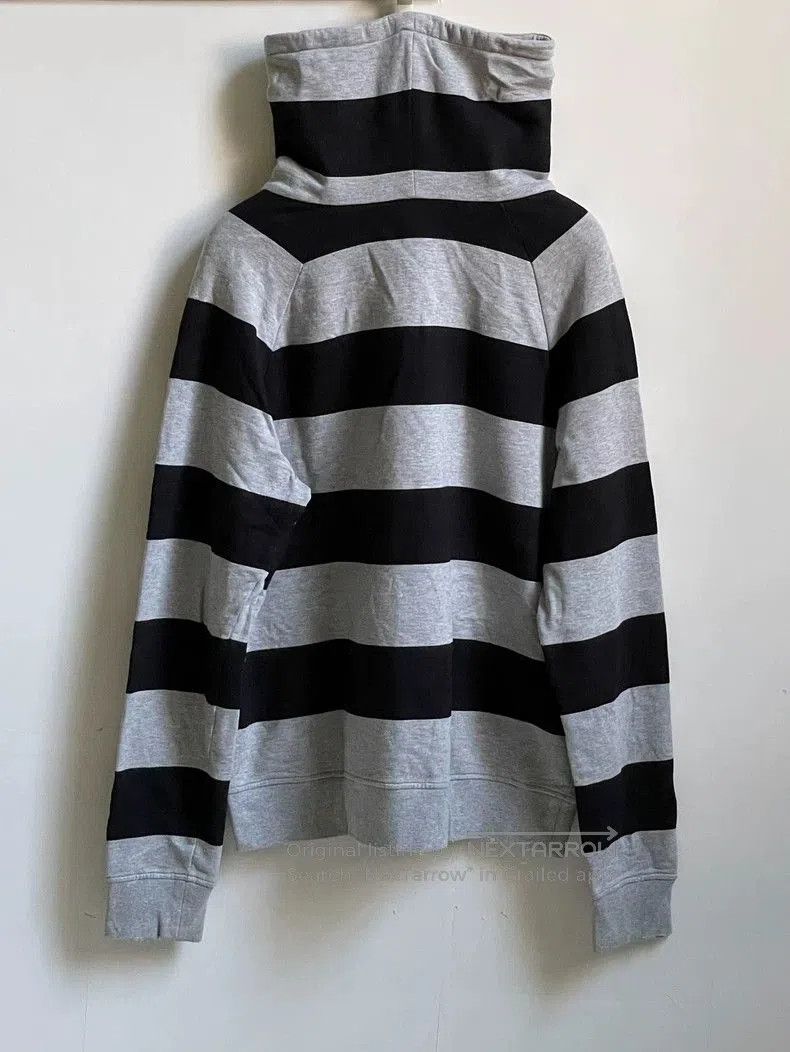 Saint Laurent Paris Saint Laurent Striped Mock Neck Hoodie. Size US M / EU 48-50 / 2 - 2 Thumbnail