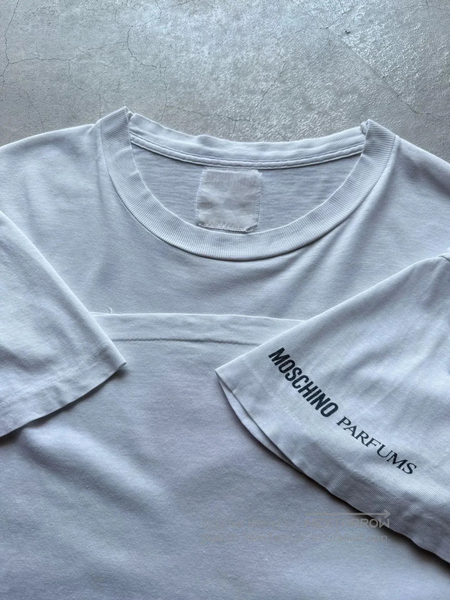Vintage Vintage 90s Moschino I ❤️U Graphic Tee. Size US XL / EU 56 / 4 - 5 Thumbnail